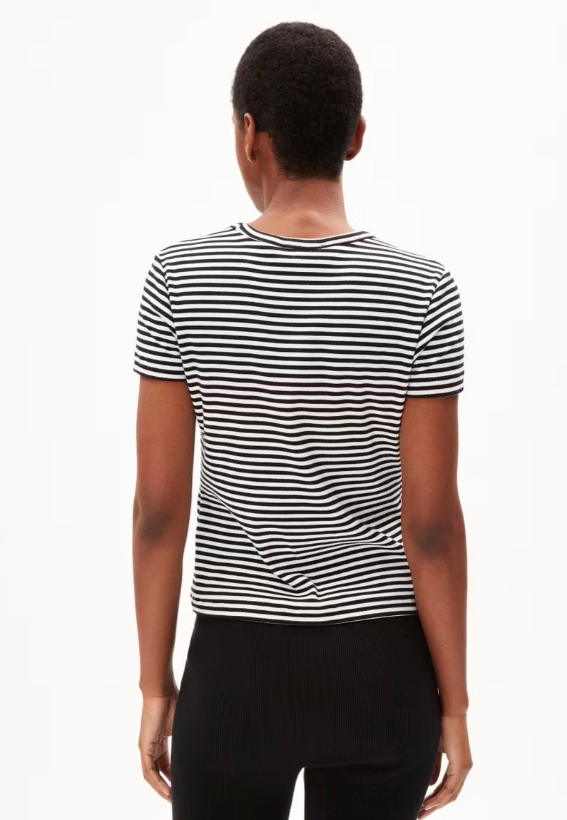 Armedangels - Kardaa Stripes Black/White - T-Shirt | Women-Image