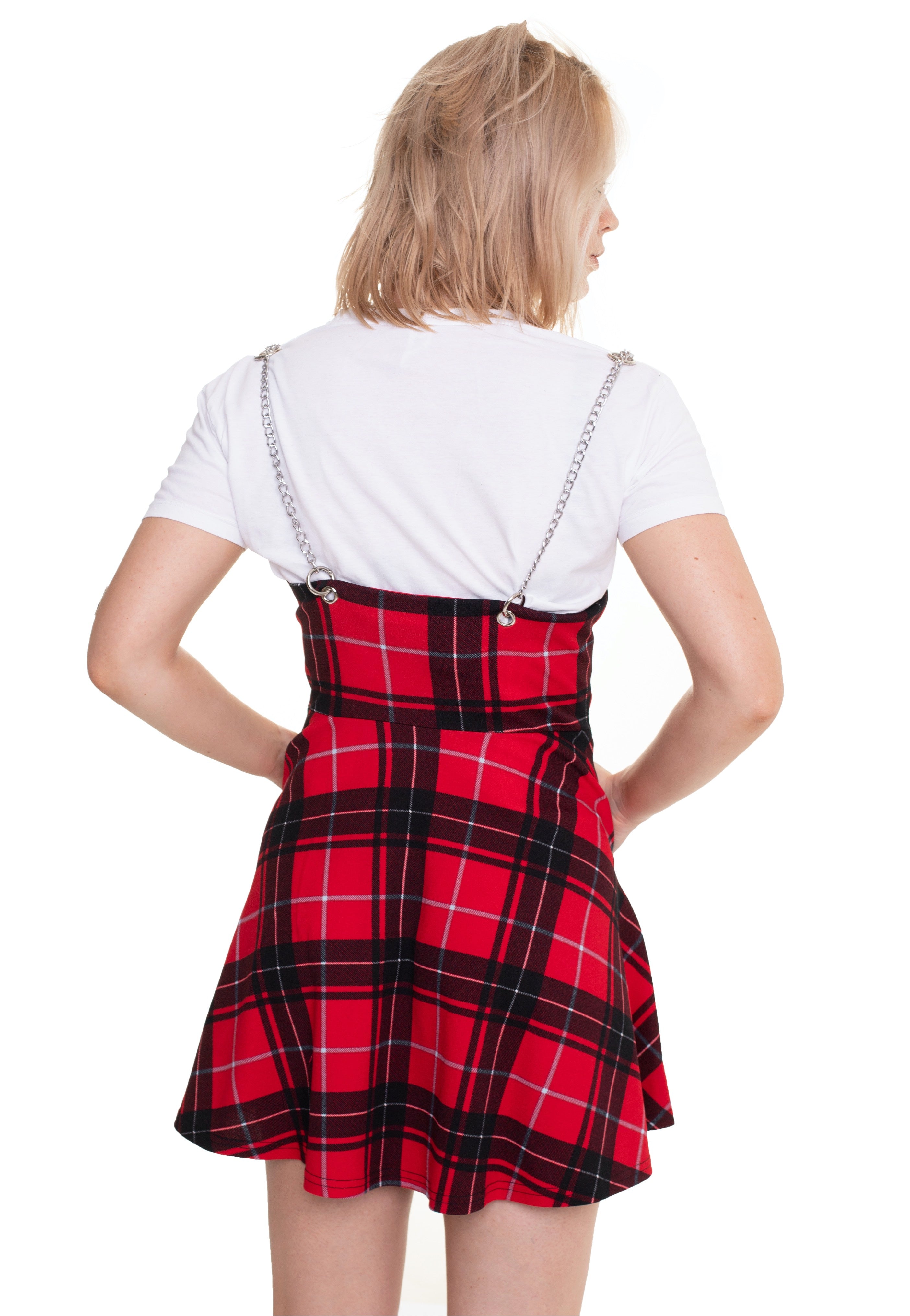 Jawbreaker - High Waisted With Chain Straps Red - Skirt | Women-Image