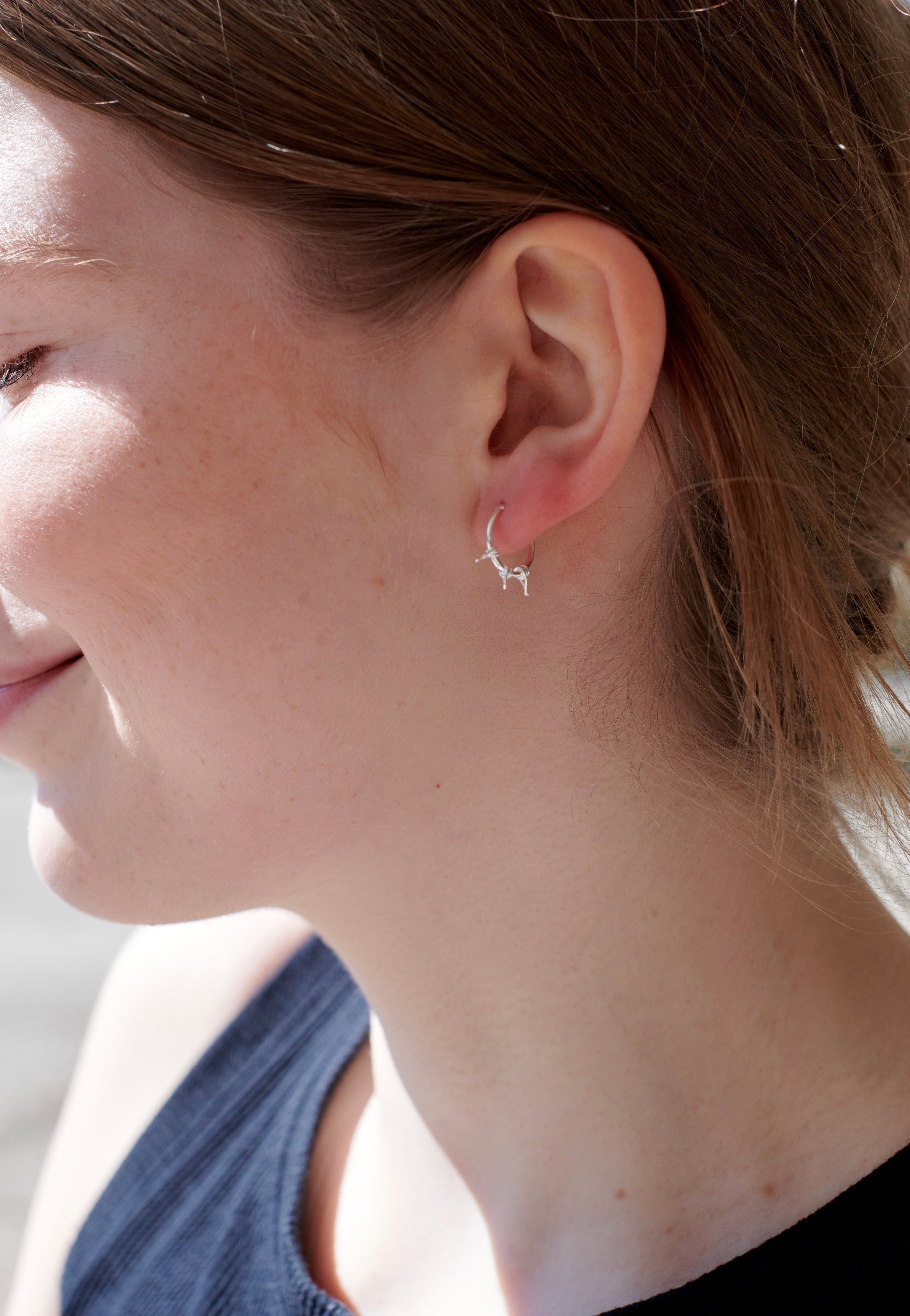 Wildcat - Double Mesh Silver - Earrings | Neutral-Image