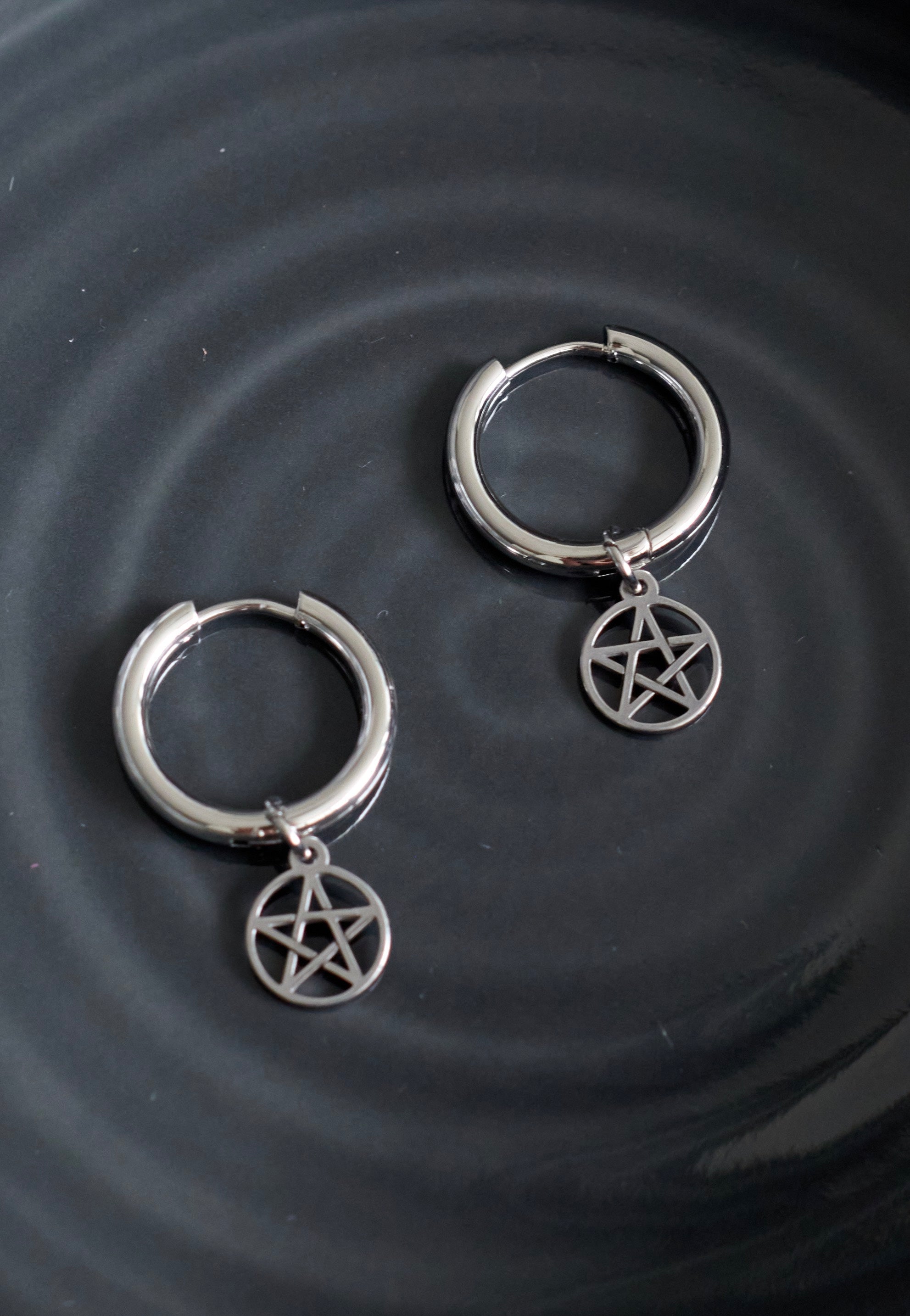 etNox - Pentagramm Silver - Earrings | Neutral-Image