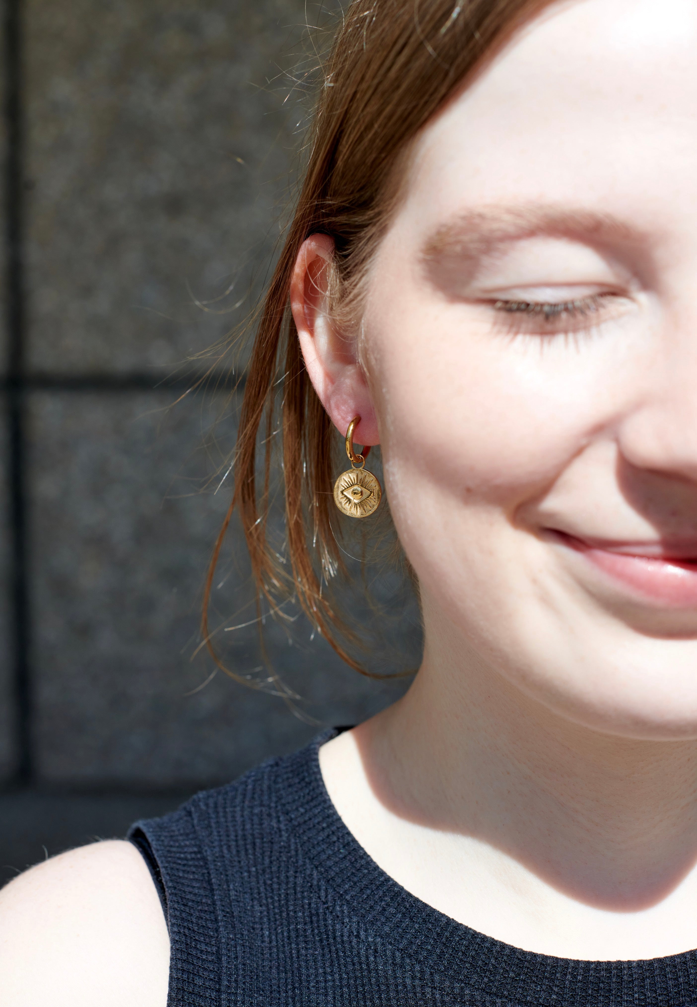 Wildcat - Little Luminous Eye Gold - Earrings | Neutral-Image