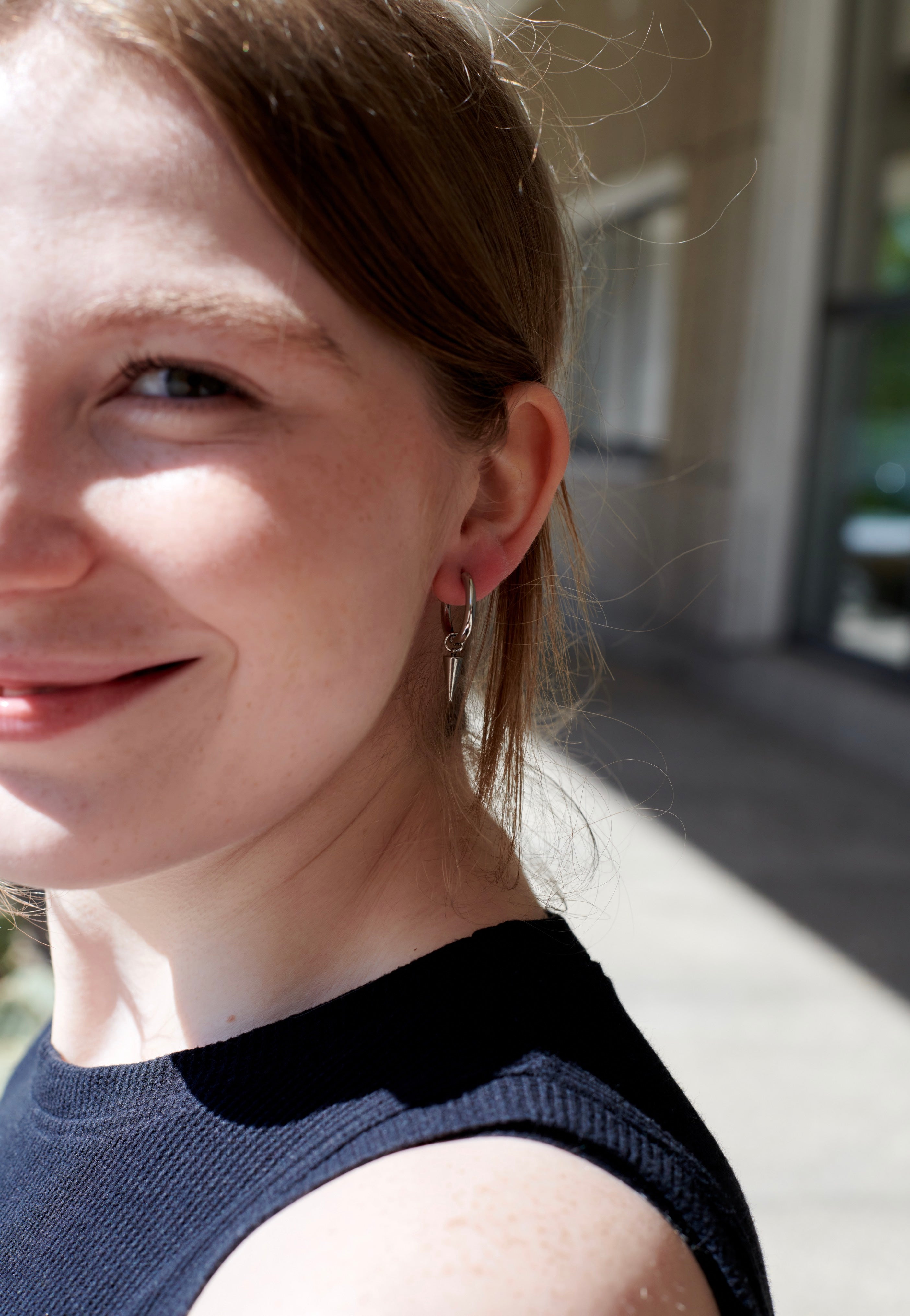 etNox - Spike Silver Silver - Earrings | Neutral-Image