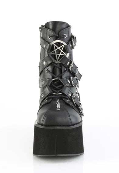 DemoniaCult - Kera 68 Black Vegan Leather - Girl Shoes | Women-Image