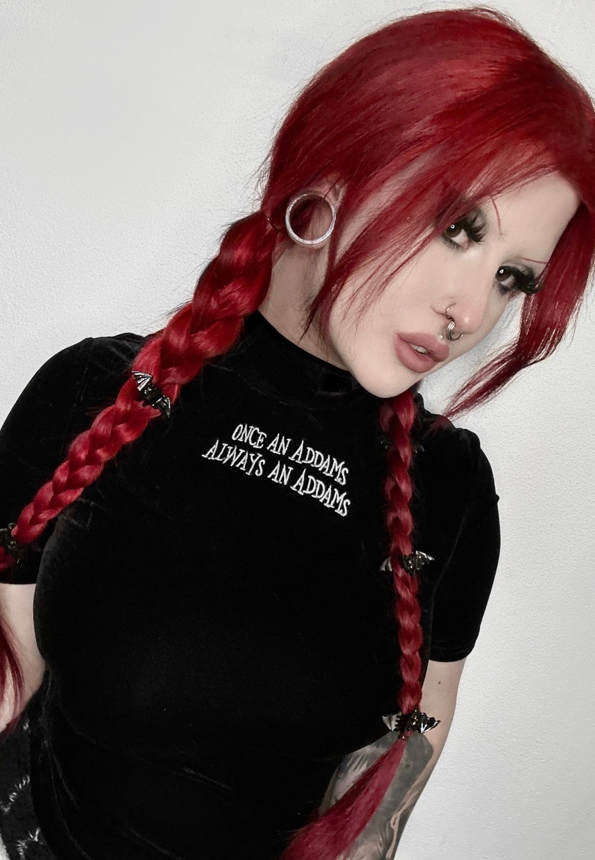 Killstar & Wednesday - Allergic To Colour Velvet - Top | Women-Image