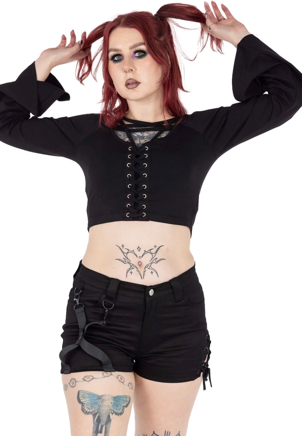 Chemical Black - Kindra Black - Shorts | Women-Image