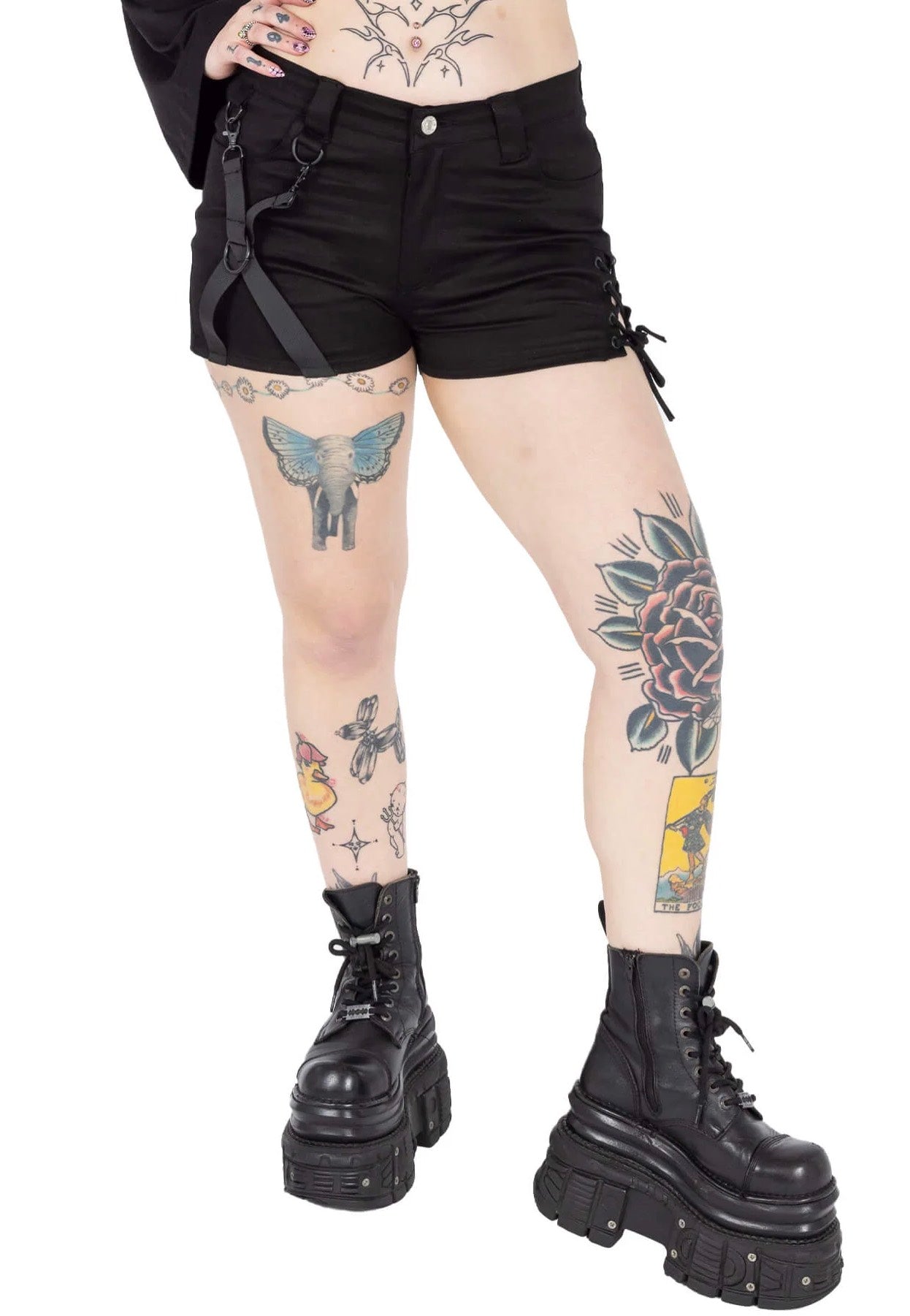 Chemical Black - Kindra Black - Shorts | Women-Image