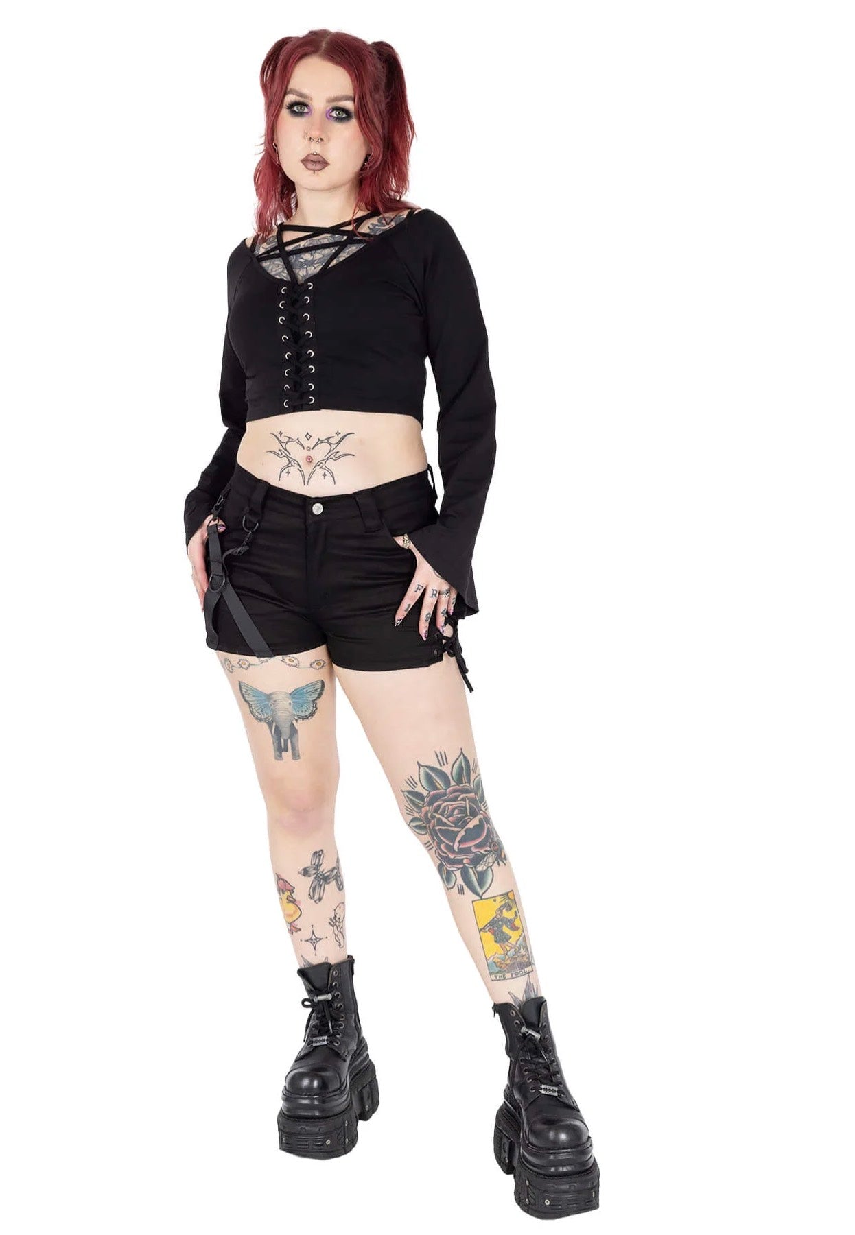 Chemical Black - Kindra Black - Shorts | Women-Image