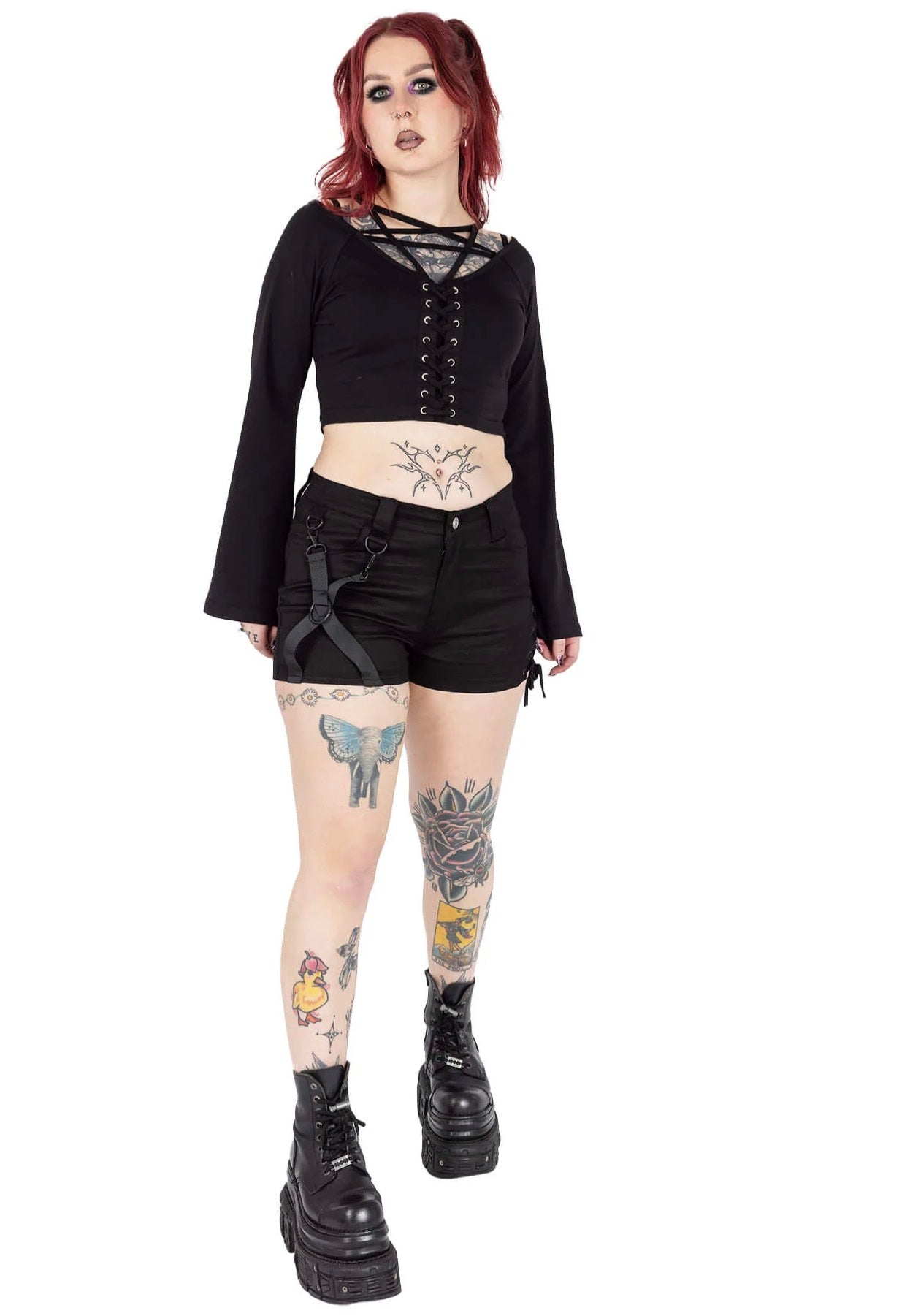 Chemical Black - Kindra Black - Shorts | Women-Image