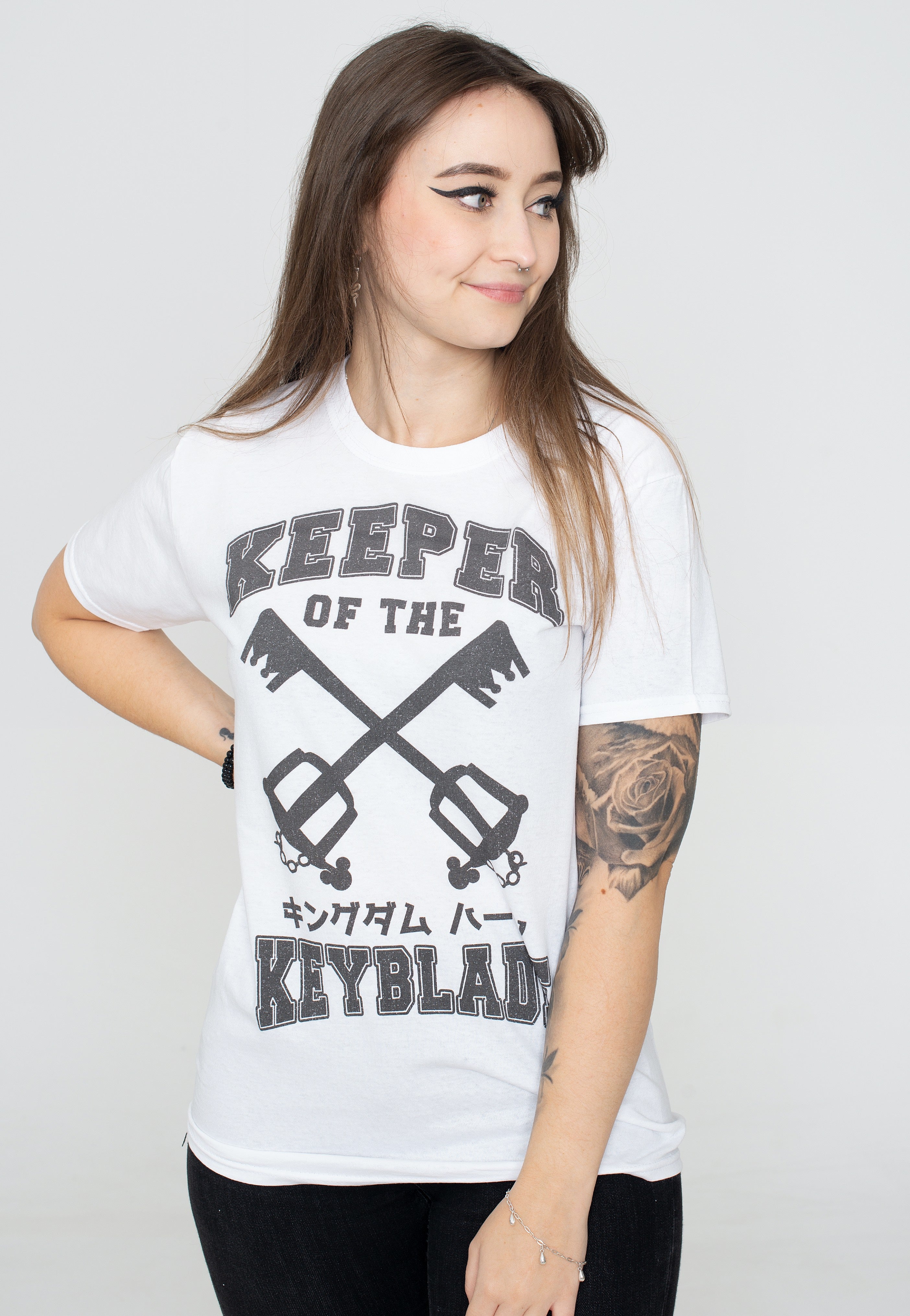 Kingdom Hearts - Keyblade Keeper White - T-Shirt | Women-Image