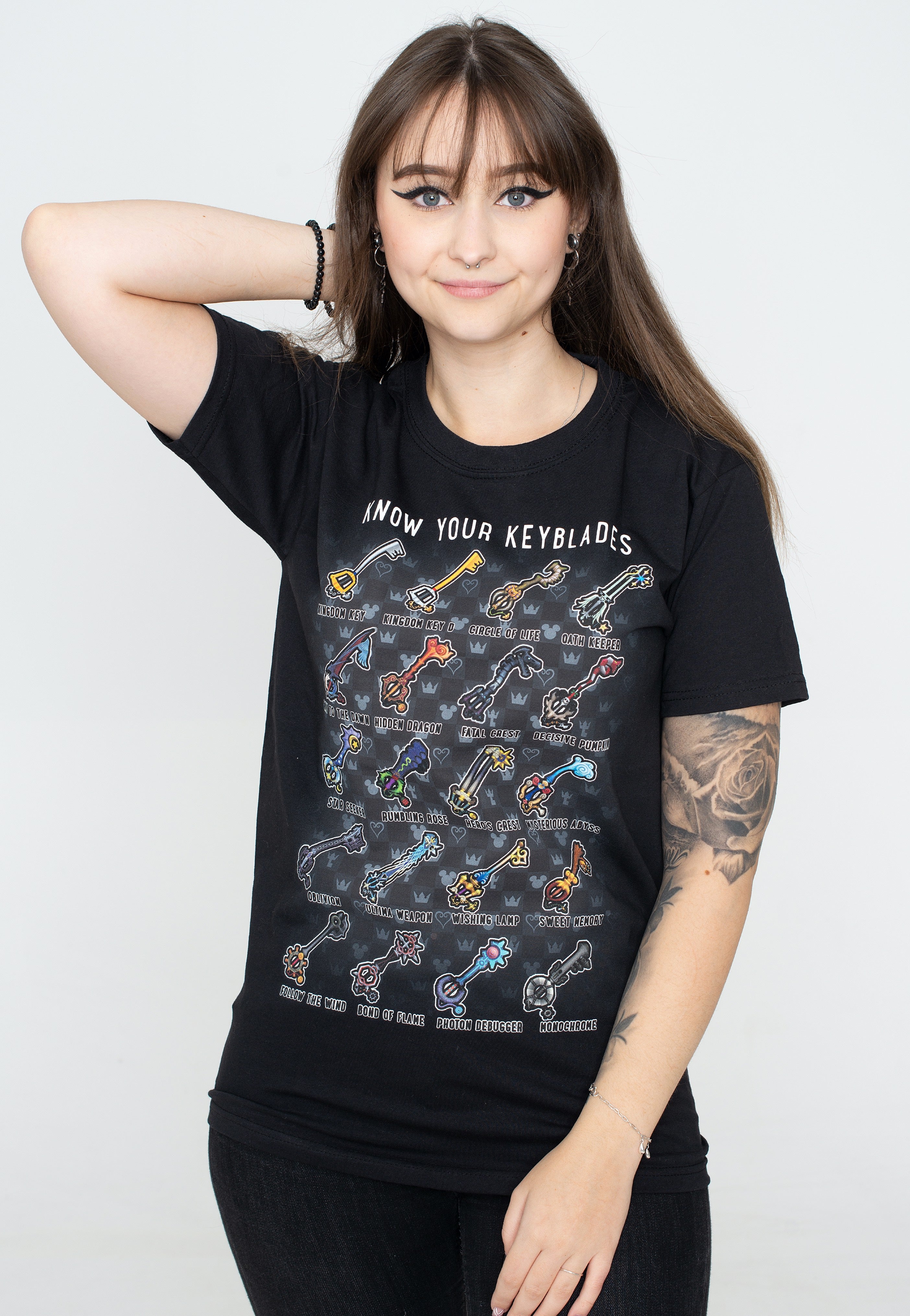 Kingdom Hearts - Keyblades Chart - T-Shirt | Women-Image