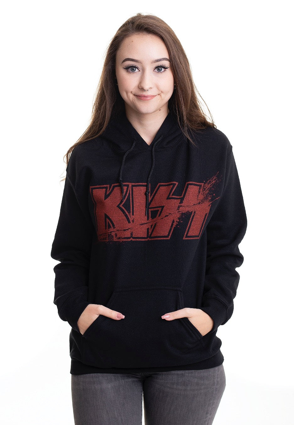 KISS - Slashed Logo - Hoodie | Women-Image