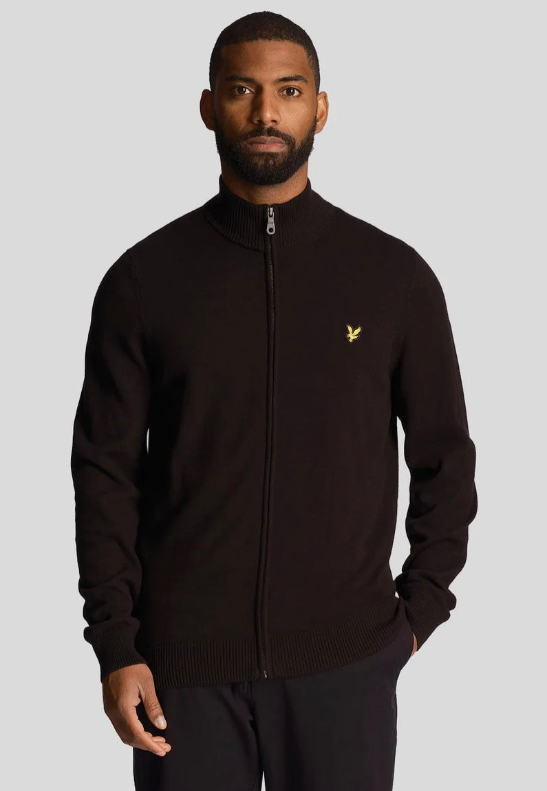 Lyle & Scott - Full Zip Jet Black - Track Jacket | Men-Image