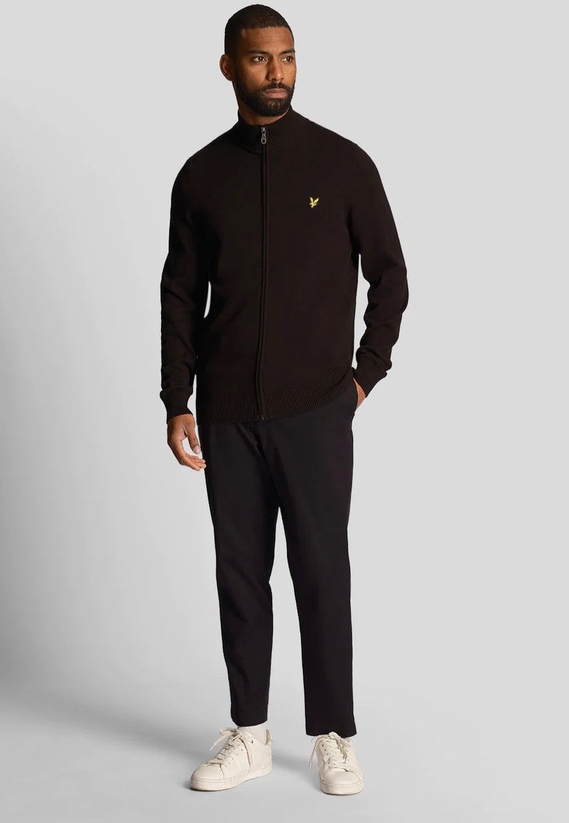 Lyle & Scott - Full Zip Jet Black - Track Jacket | Men-Image