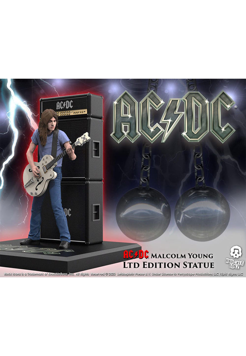 AC/DC - Malcolm Young II Rock Iconz - Statue | Neutral-Image