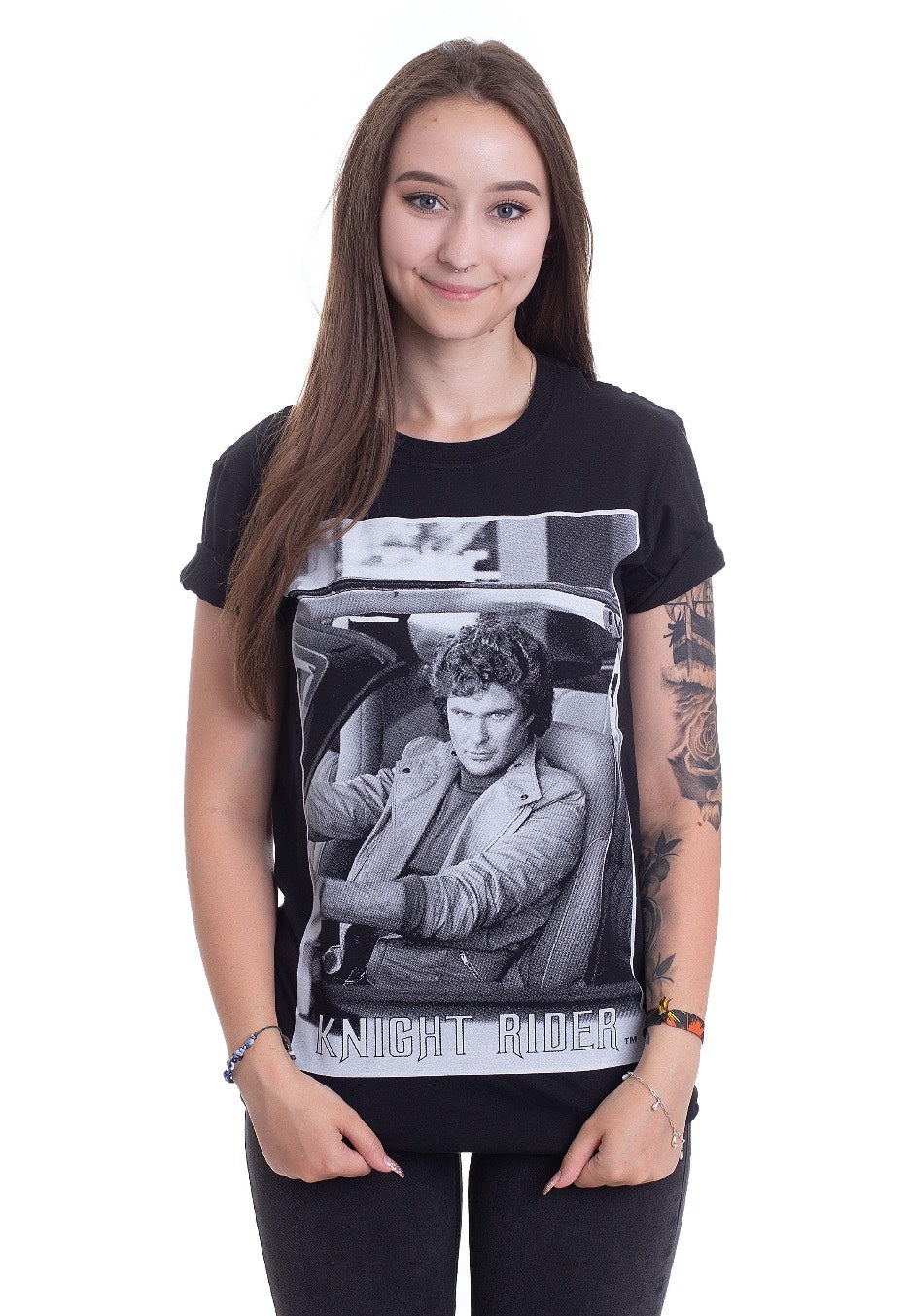 Knight Rider - Hasselhoff In Knight Rider - T-Shirt | Women-Image