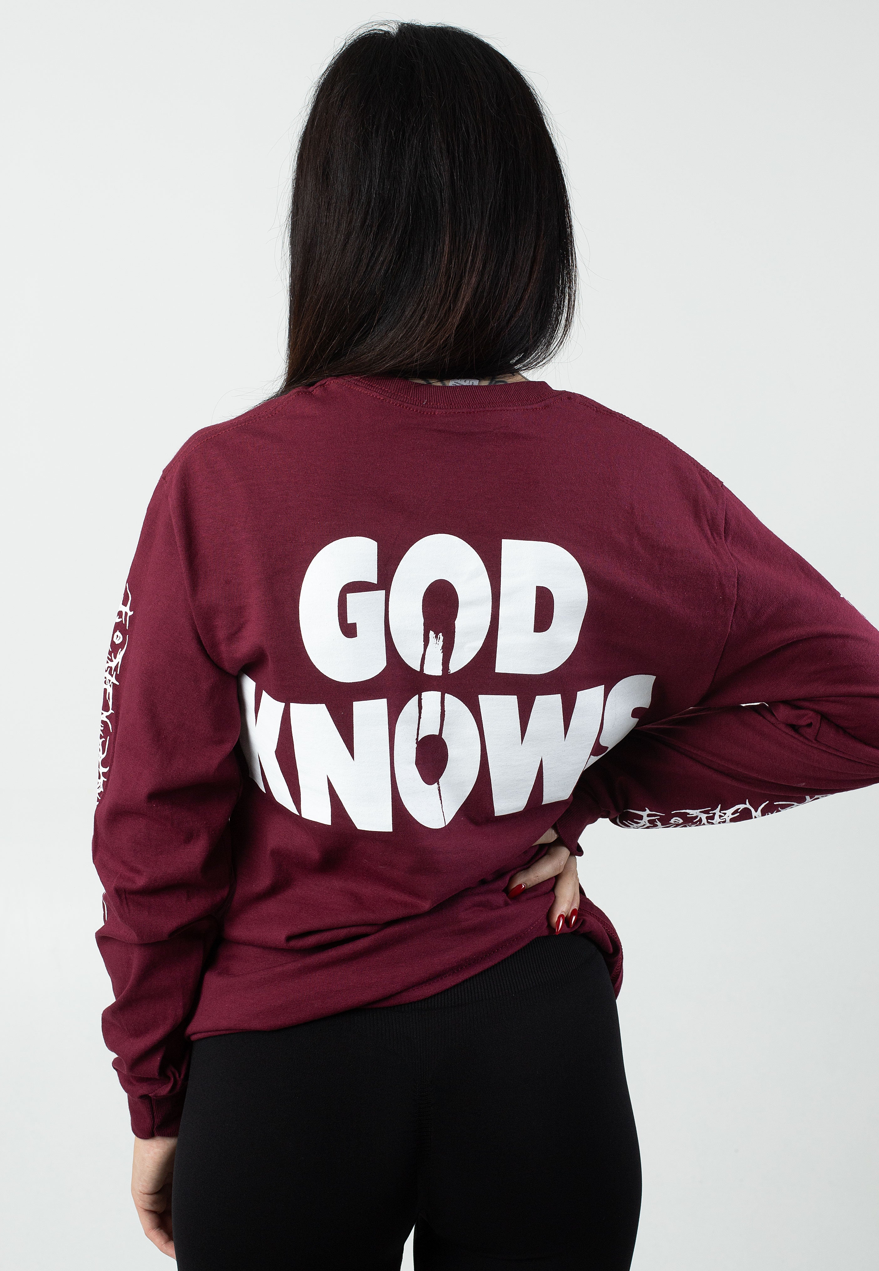 Knocked Loose - God Knows Burgundy - Longsleeve | Women-Image