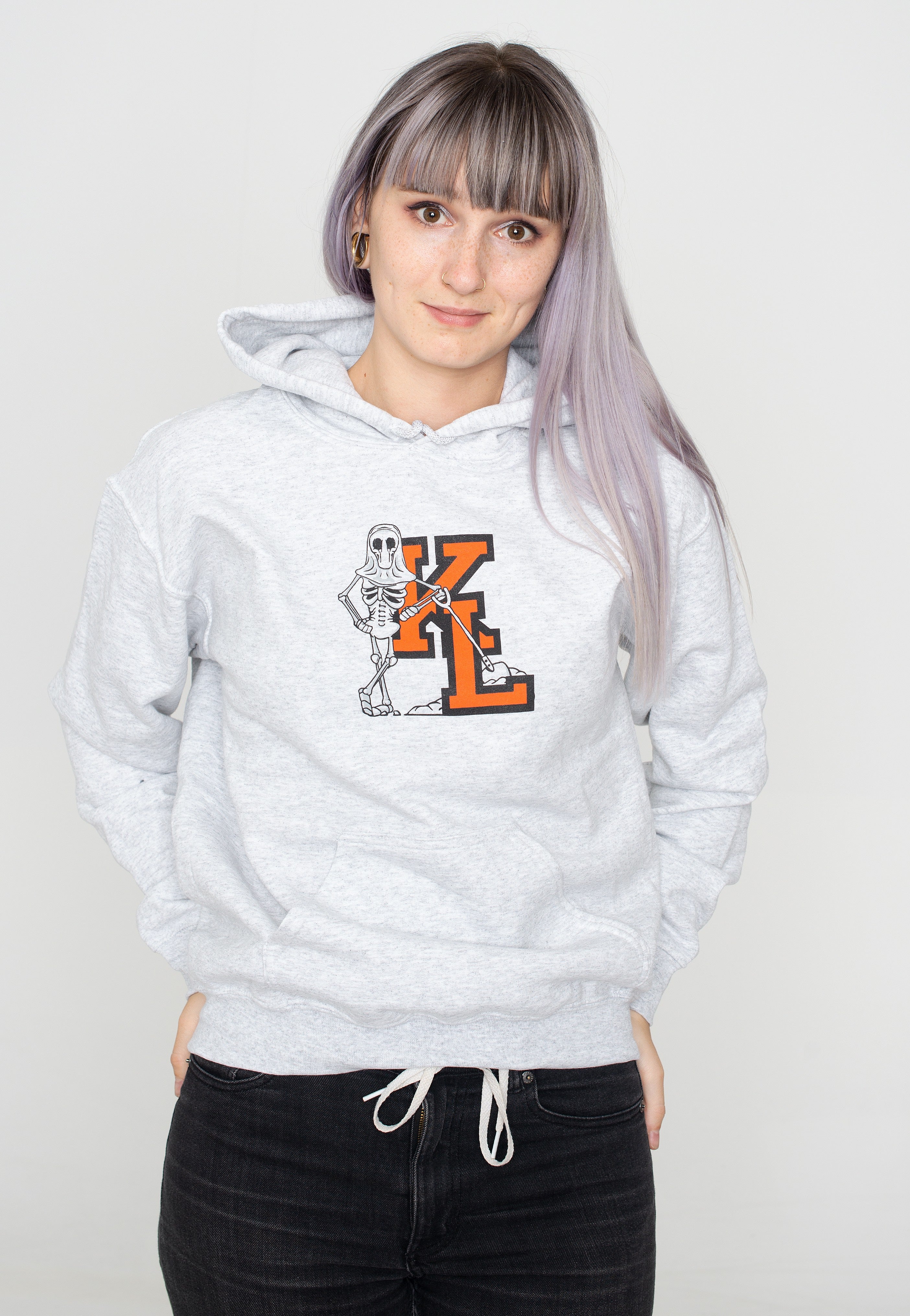 Knocked Loose - Grave Digger Ash Grey - Hoodie | Women-Image