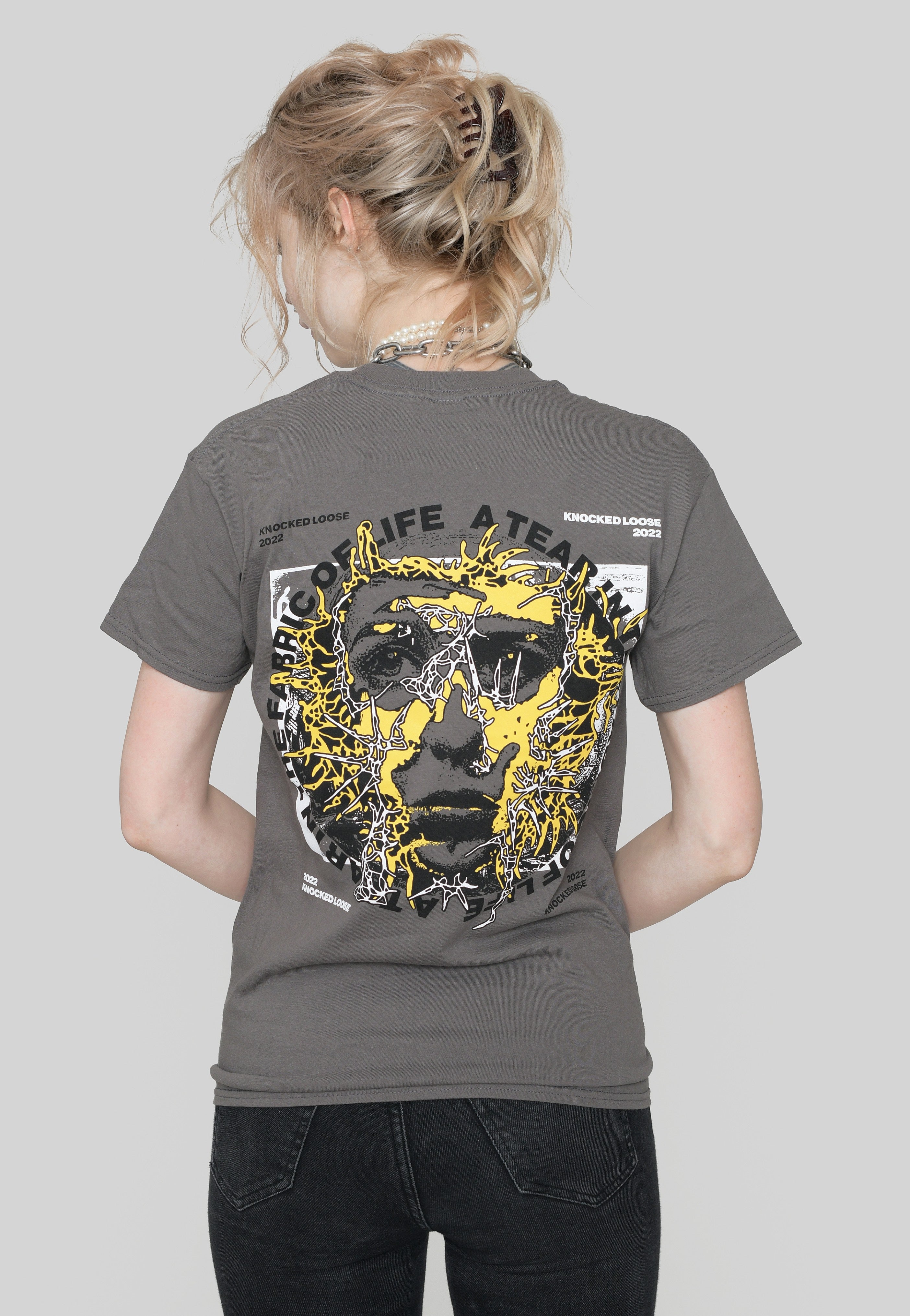 Knocked Loose - Web Face Charcoal - T-Shirt | Women-Image