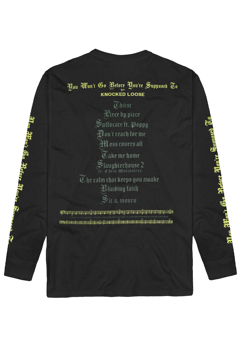 Knocked Loose - You Won´t Go - Longsleeve | Neutral-Image