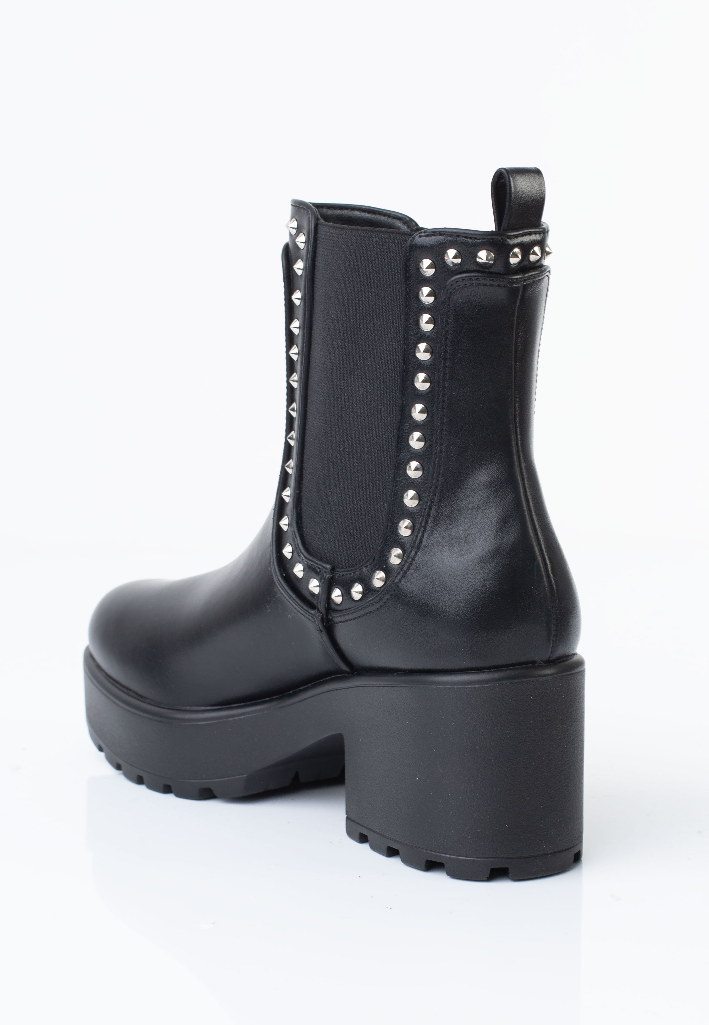 Koi Footwear - Anise Studded Chelsea Black - Girl Shoes | Women-Image