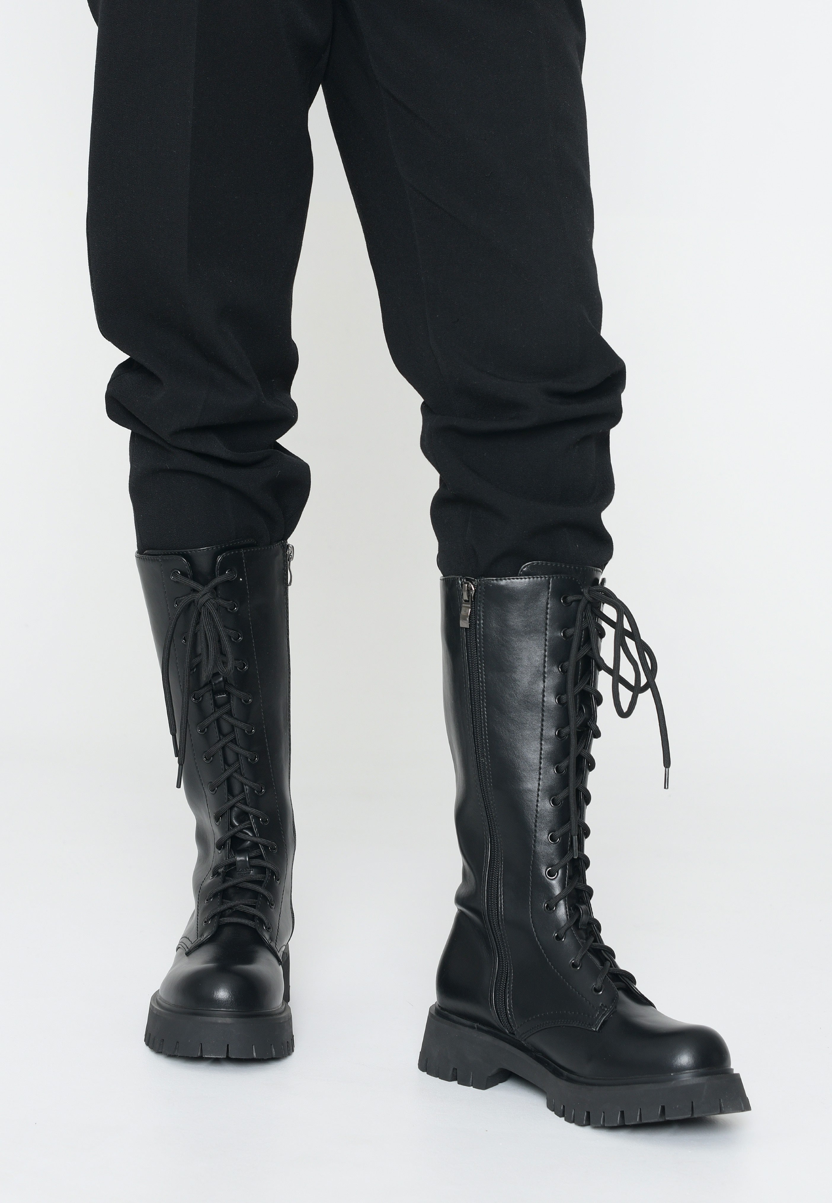 Koi Footwear - Deltora Lace Up Long Black  - Girl Shoes | Women-Image