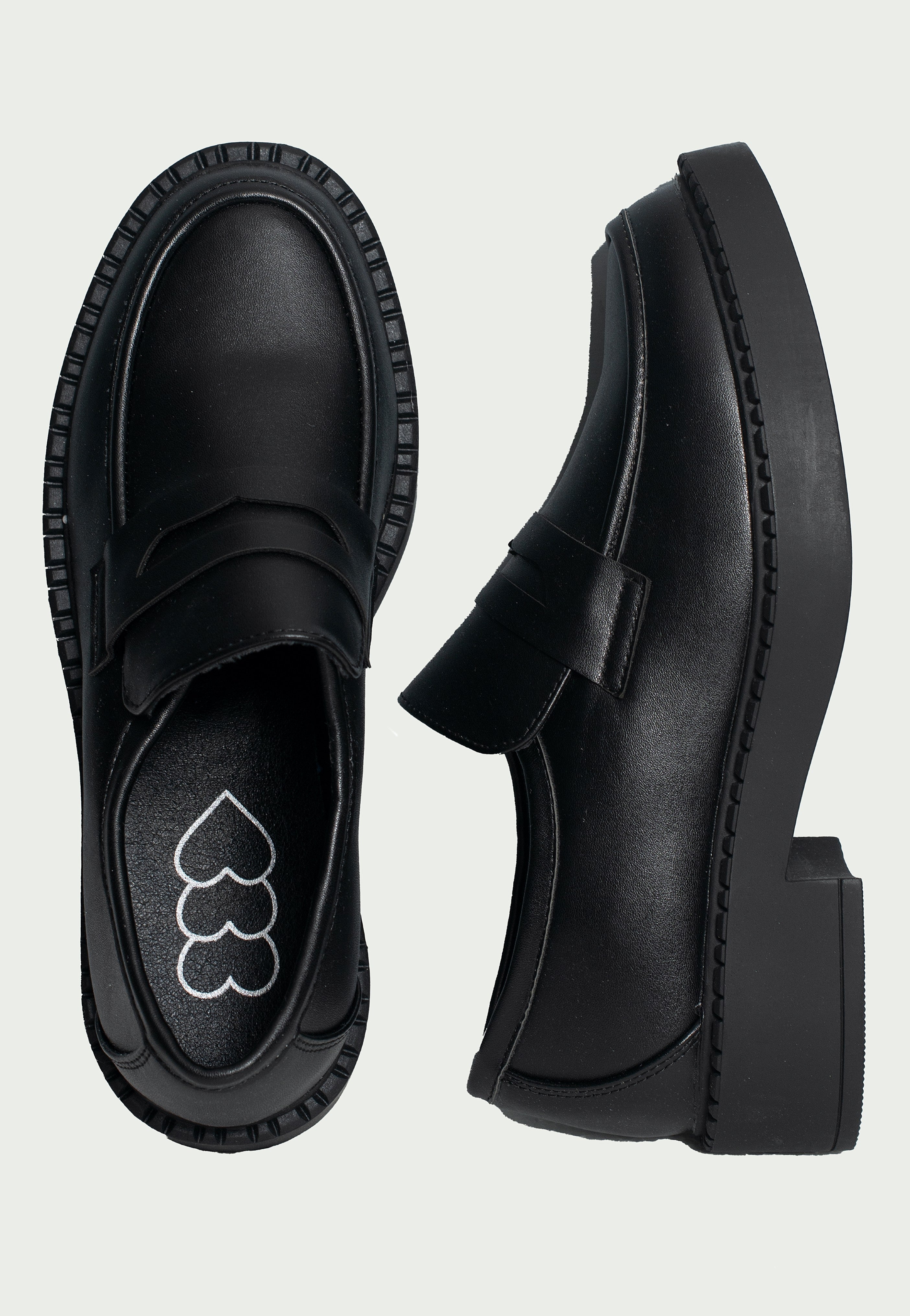 Koi Footwear - Dorado Black Tale Loafers Black - Girl Shoes | Women-Image