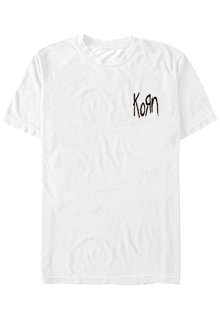 Korn - Scratched Type White - T-Shirt | Neutral-Image