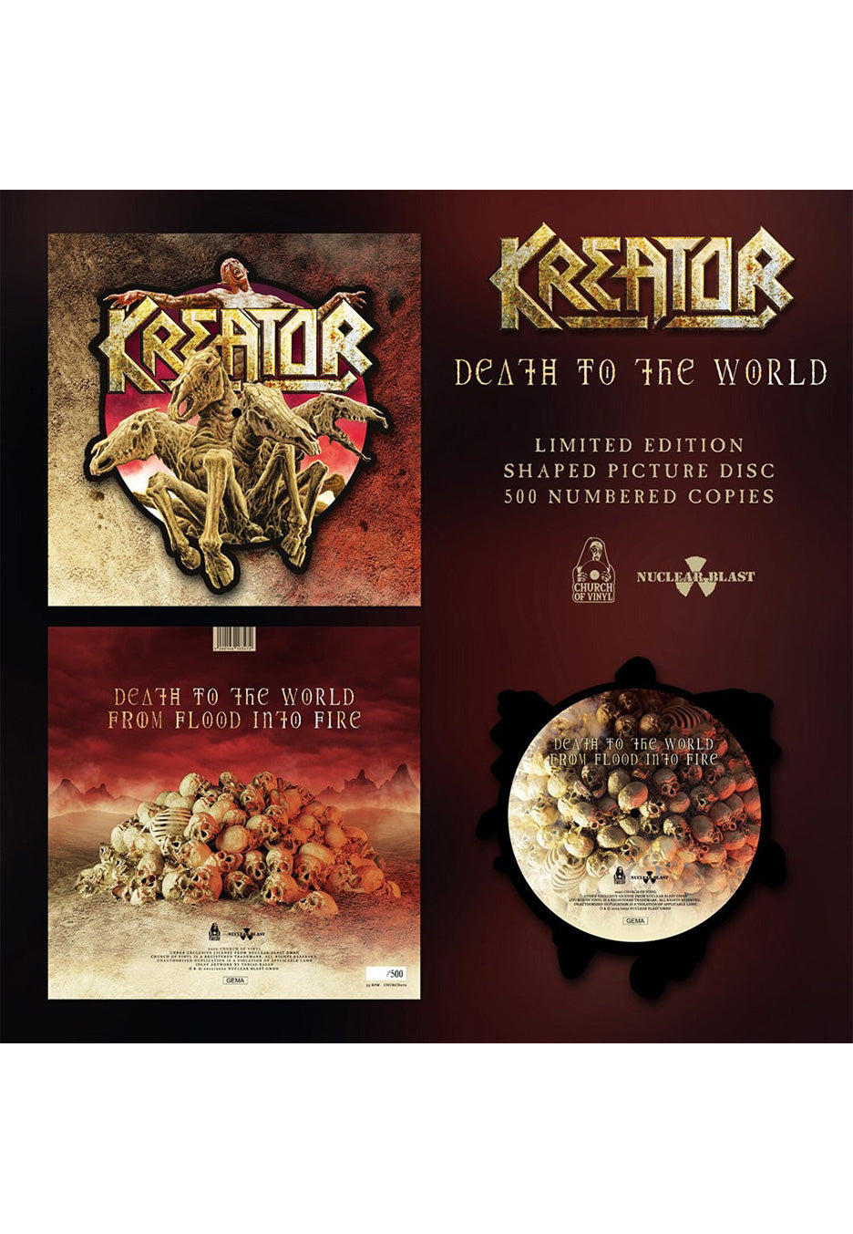 Kreator - Death To The World Picture - Colored Mini Vinyl | Neutral-Image