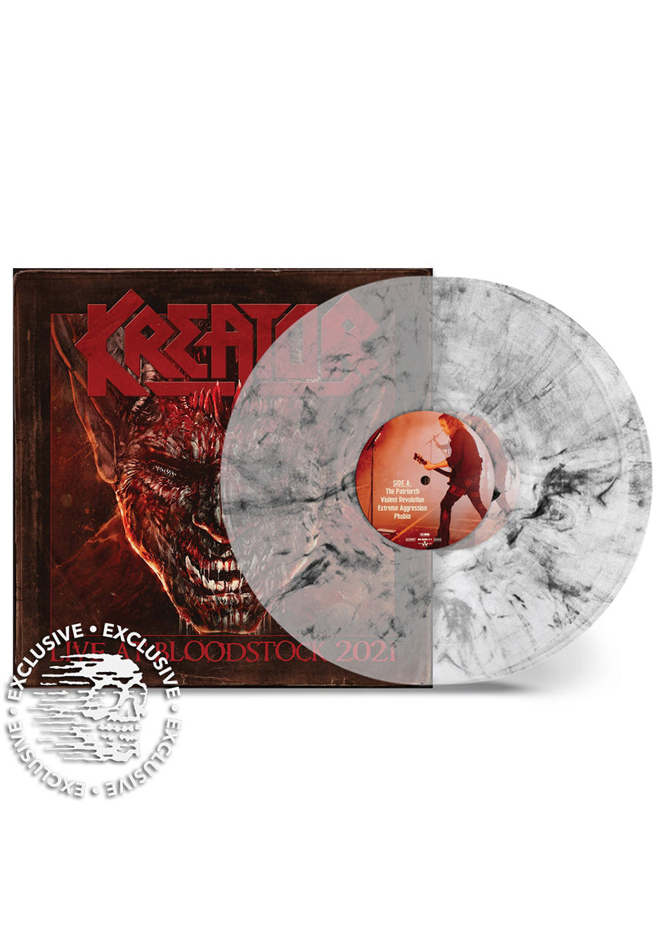 Kreator - Live At Bloodstock 2021 Ltd. Transparent/Black - Marbled 2 Vinyl | Neutral-Image