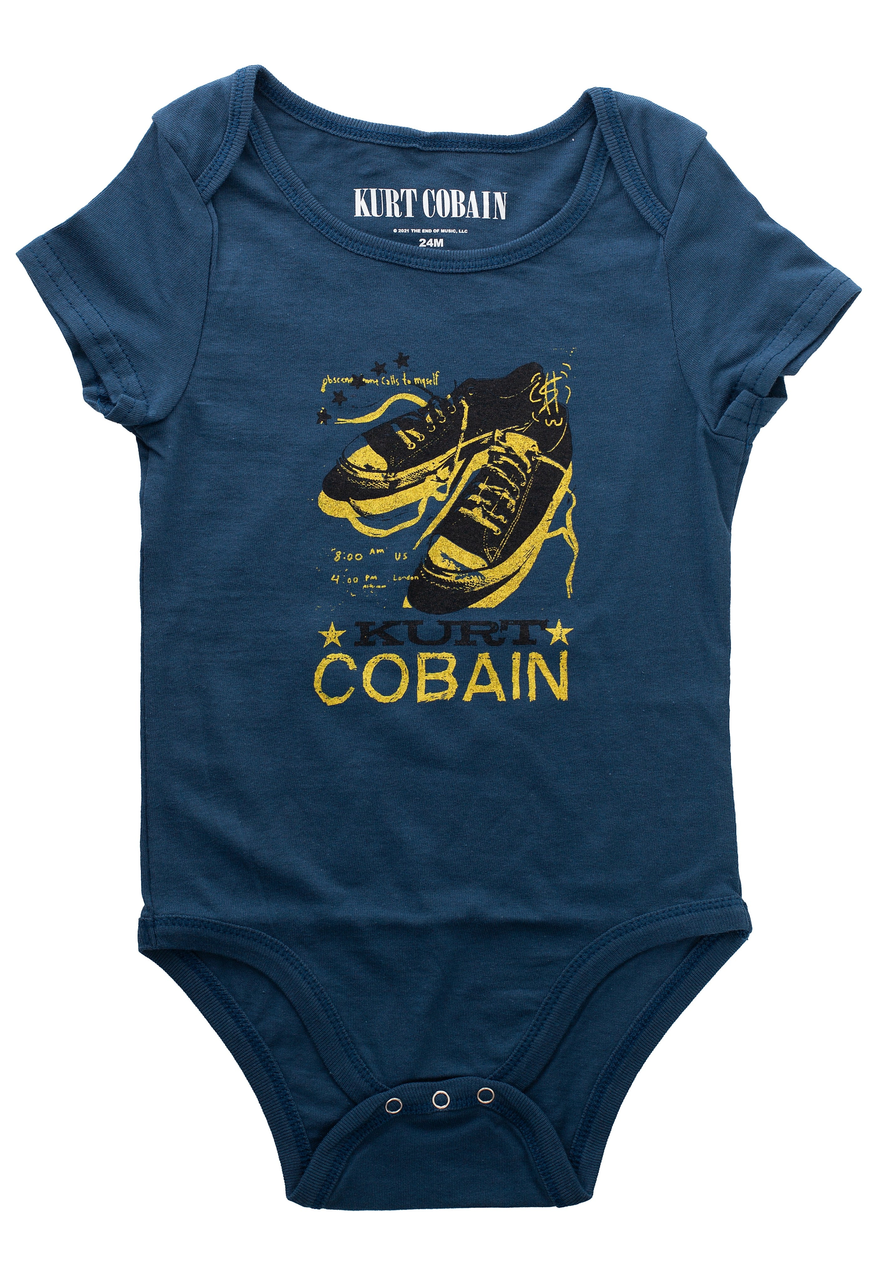 Kurt Cobain - Laces Navy Babygrow - Bodysuit | Men-Image