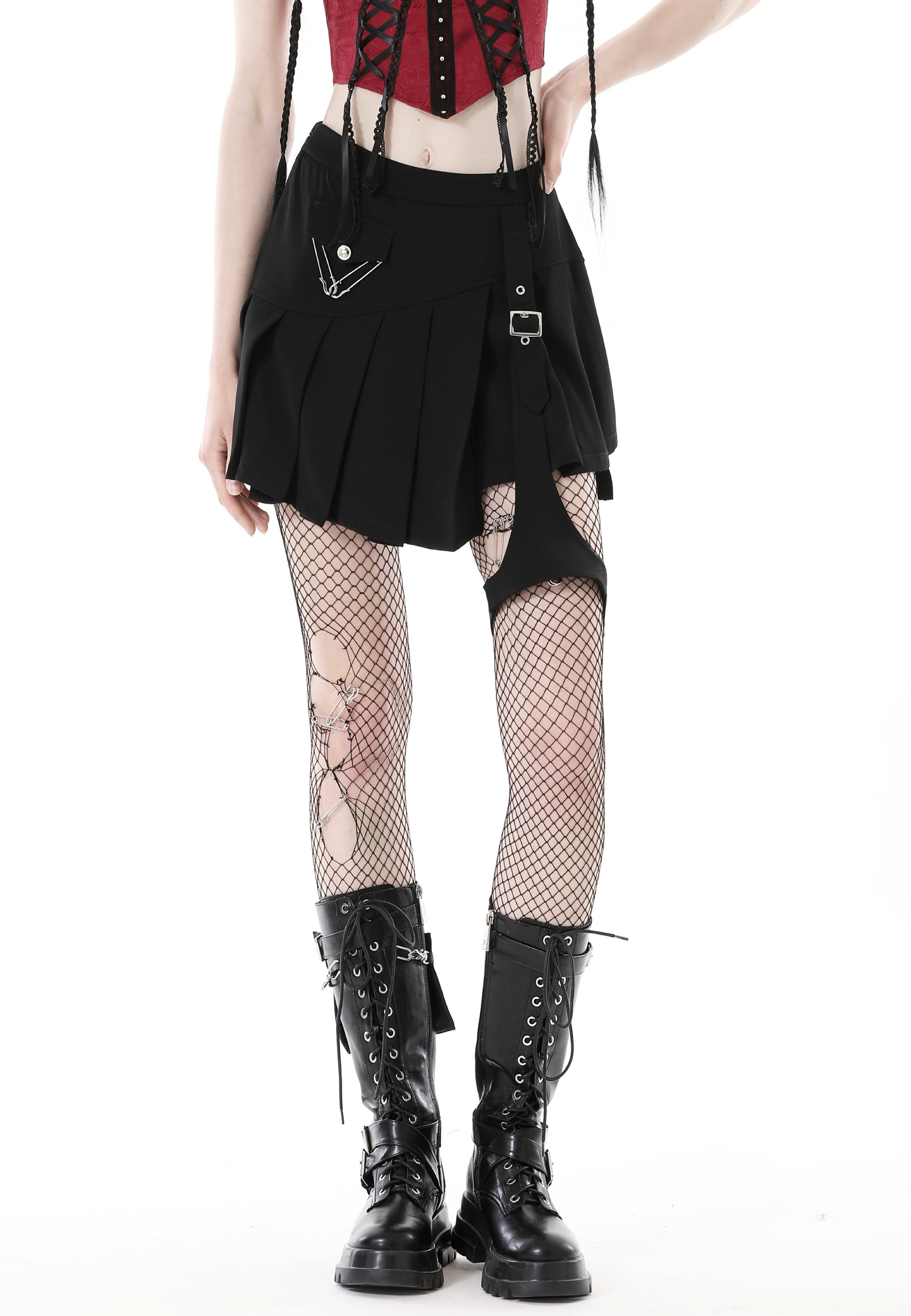 Dark In Love - Punk Rock Irreqular Black - Skirt | Women-Image