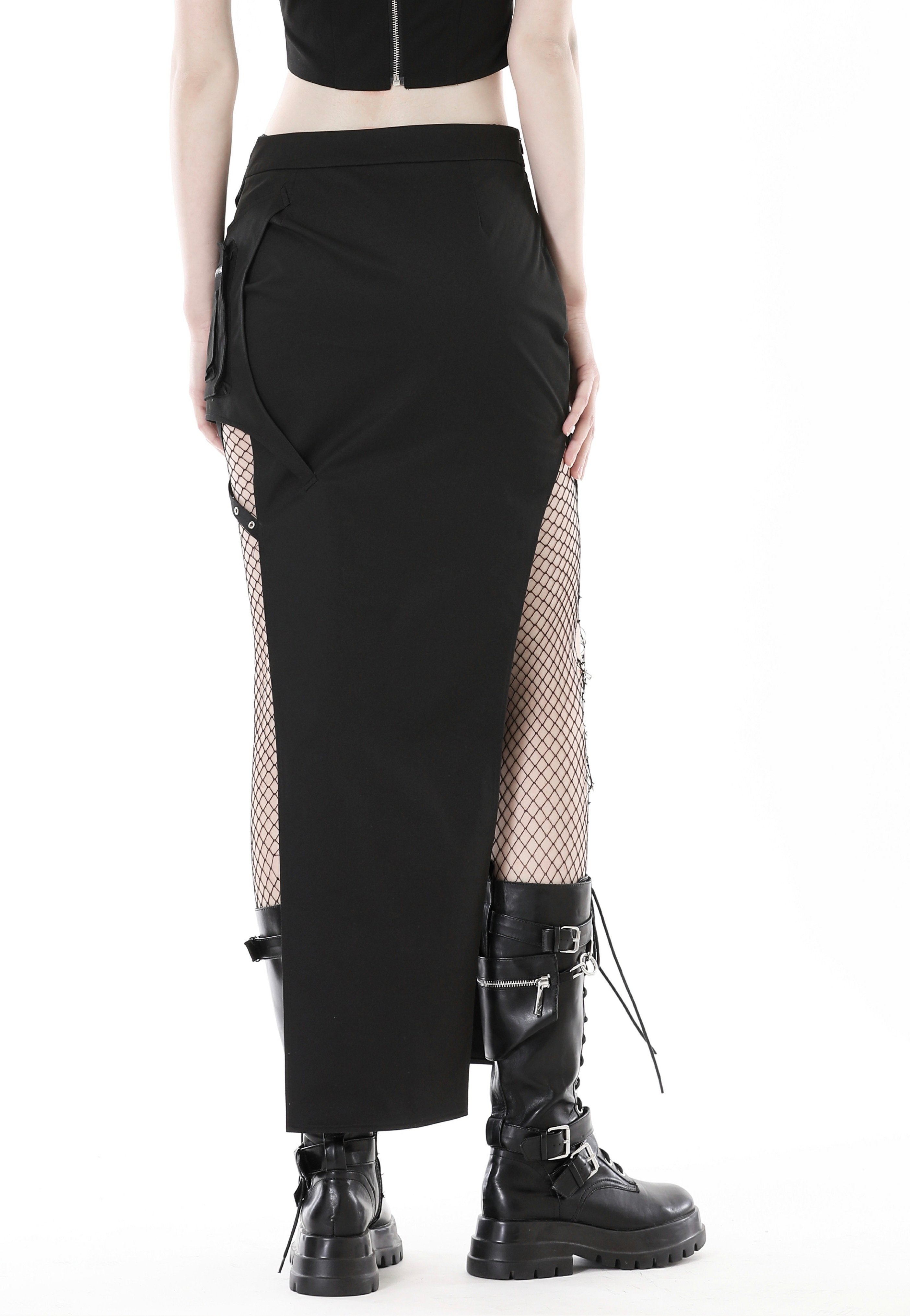 Dark In Love - Punk Rock Metal Side Bag Tight Black - Skirt | Women-Image