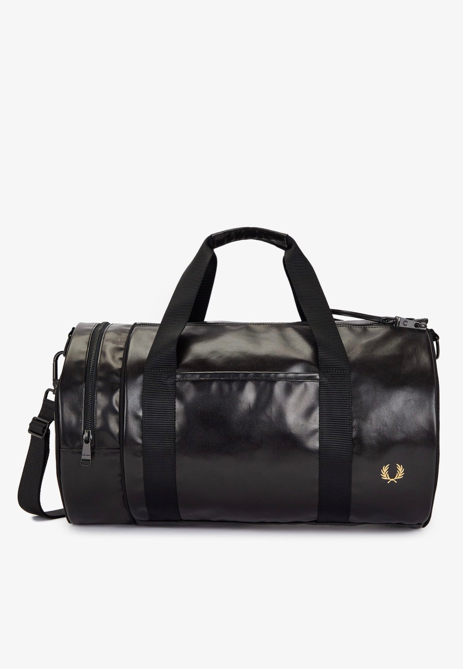 Fred Perry - Tonal Classic Barrel Black/Gold - Dufflebag | Neutral-Image