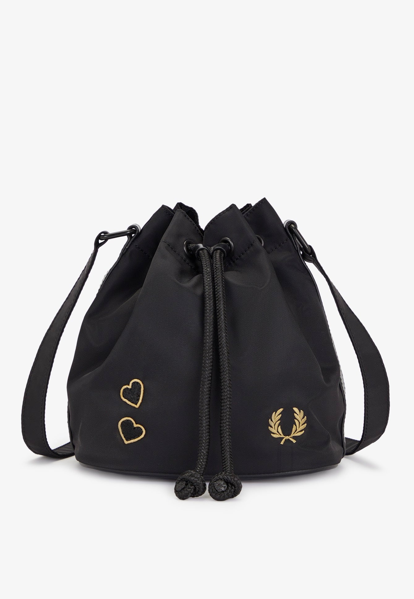 Fred Perry x Amy Winehouse - Mini Bucket Black/Dark Caramel - Bag | Neutral-Image