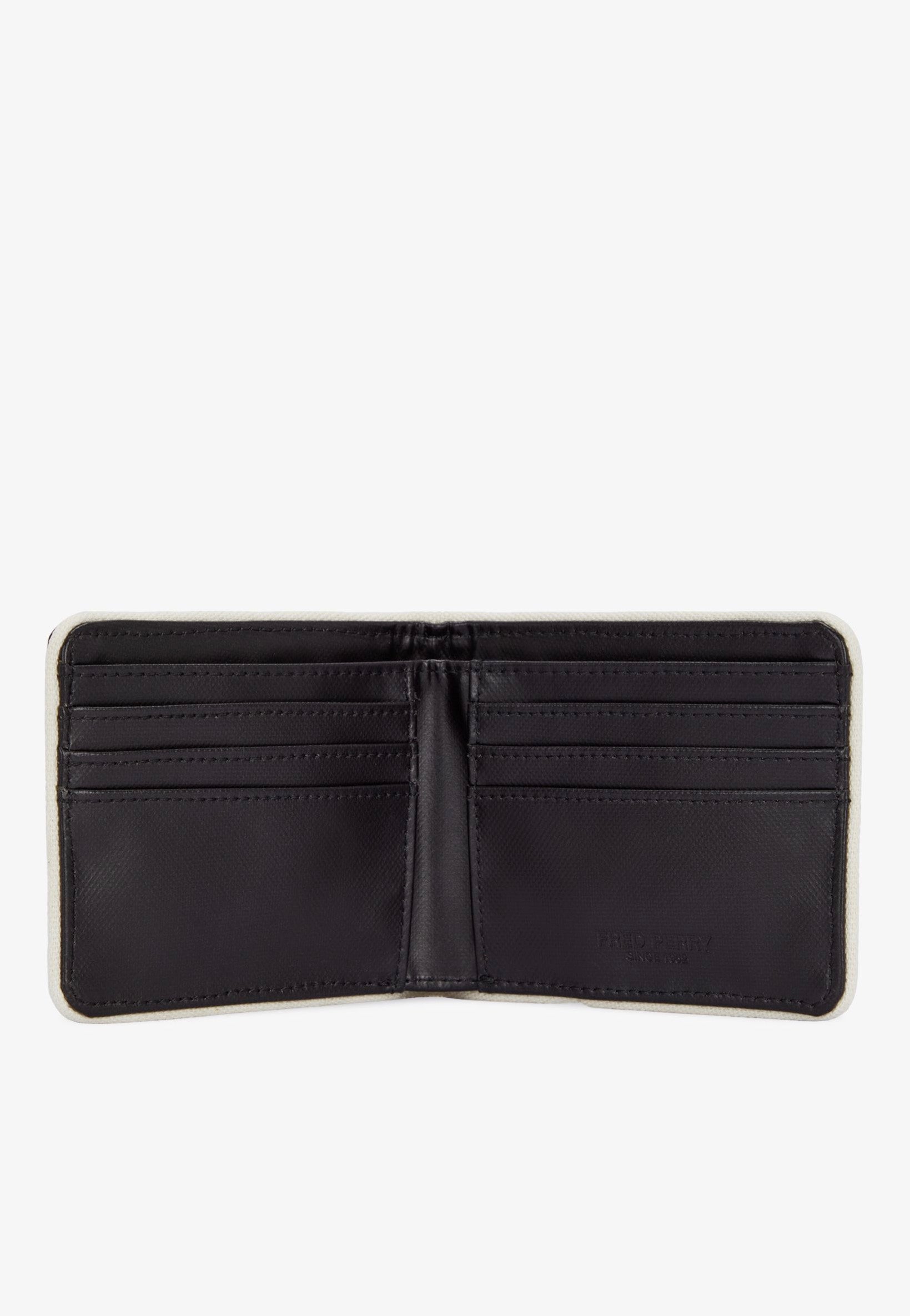 Fred Perry - Coated Polyester Billfold Black/ Ecru - Wallet | Neutral-Image