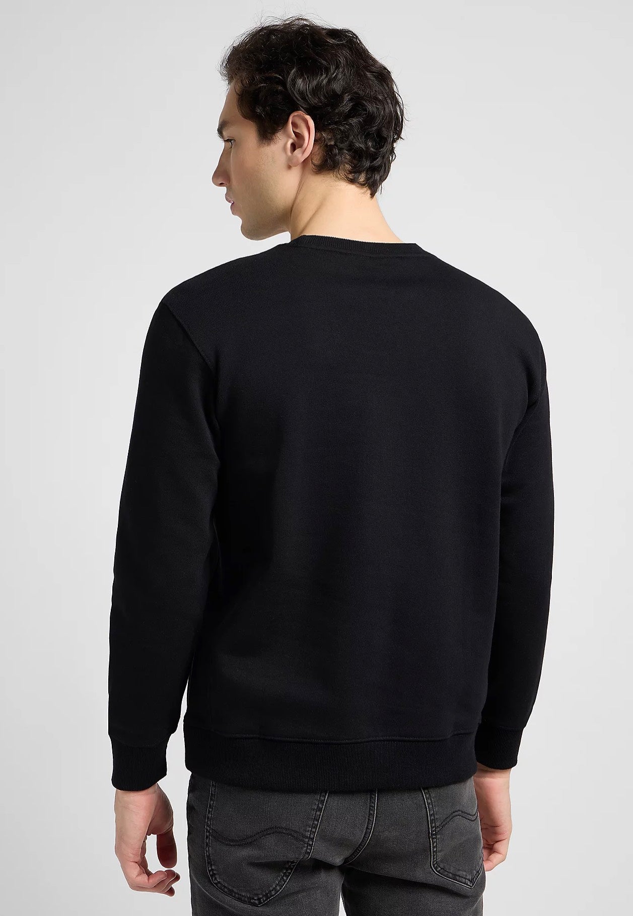 Lee - Plain Crew Black - Sweater | Men-Image