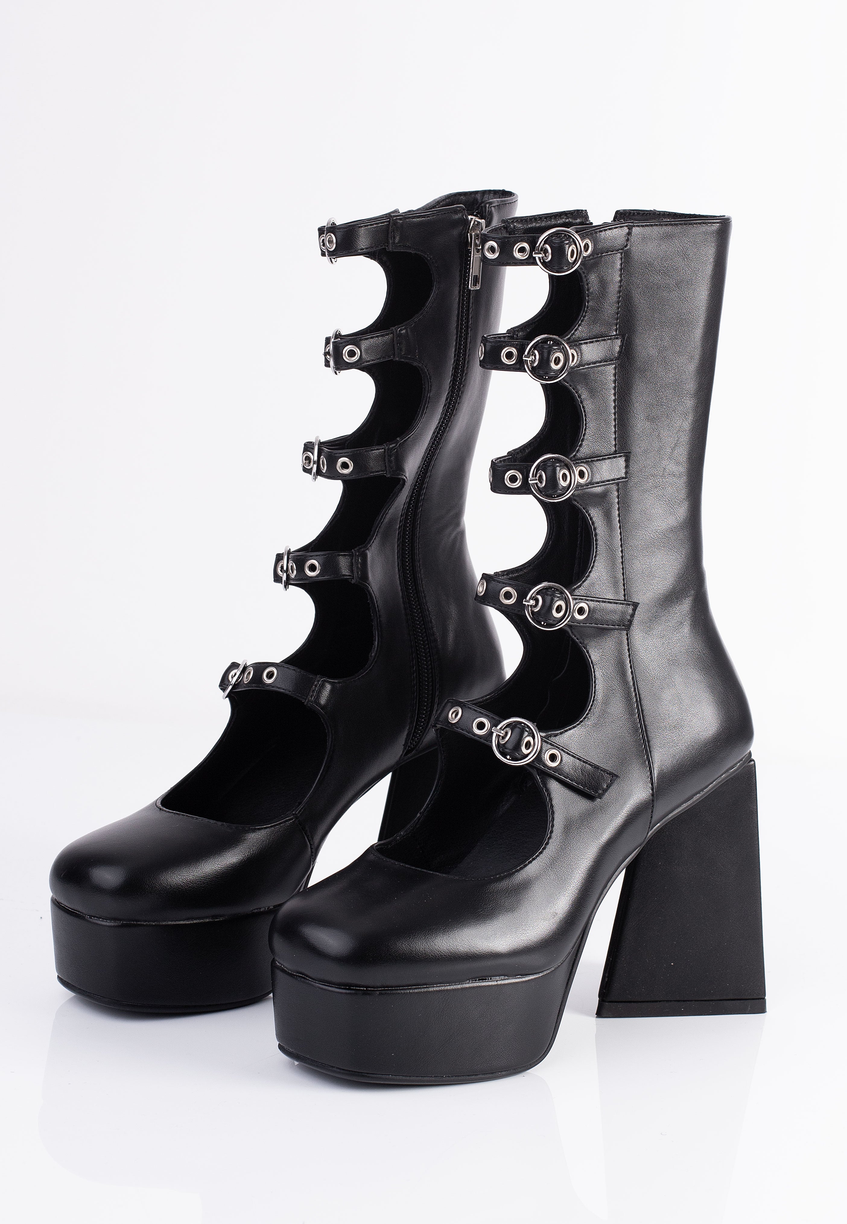 Lamoda - Padlock Platform Calf - Girl Shoes | Women-Image