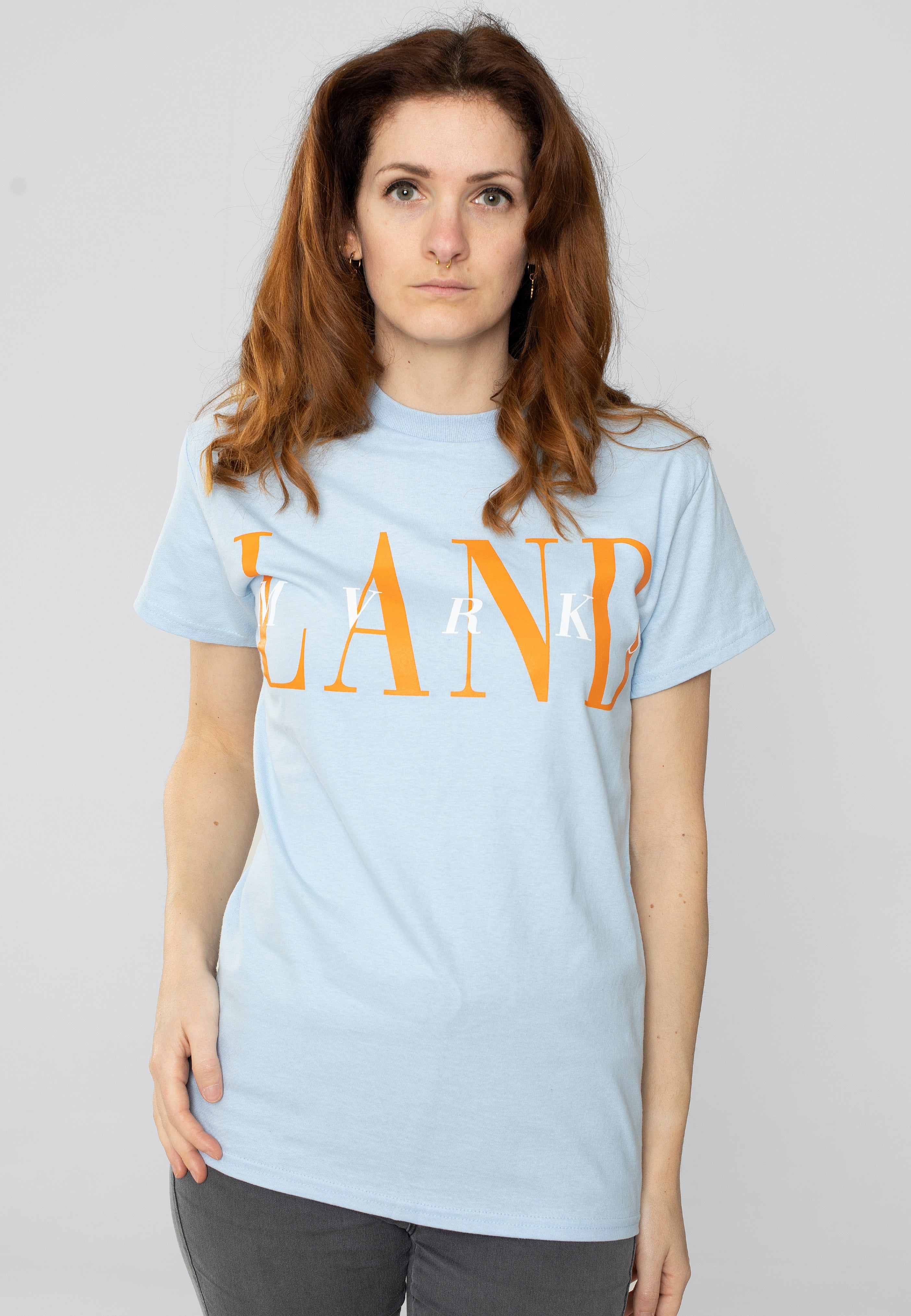 Landmvrks - 80s Logo Baby Blue - T-Shirt | Women-Image