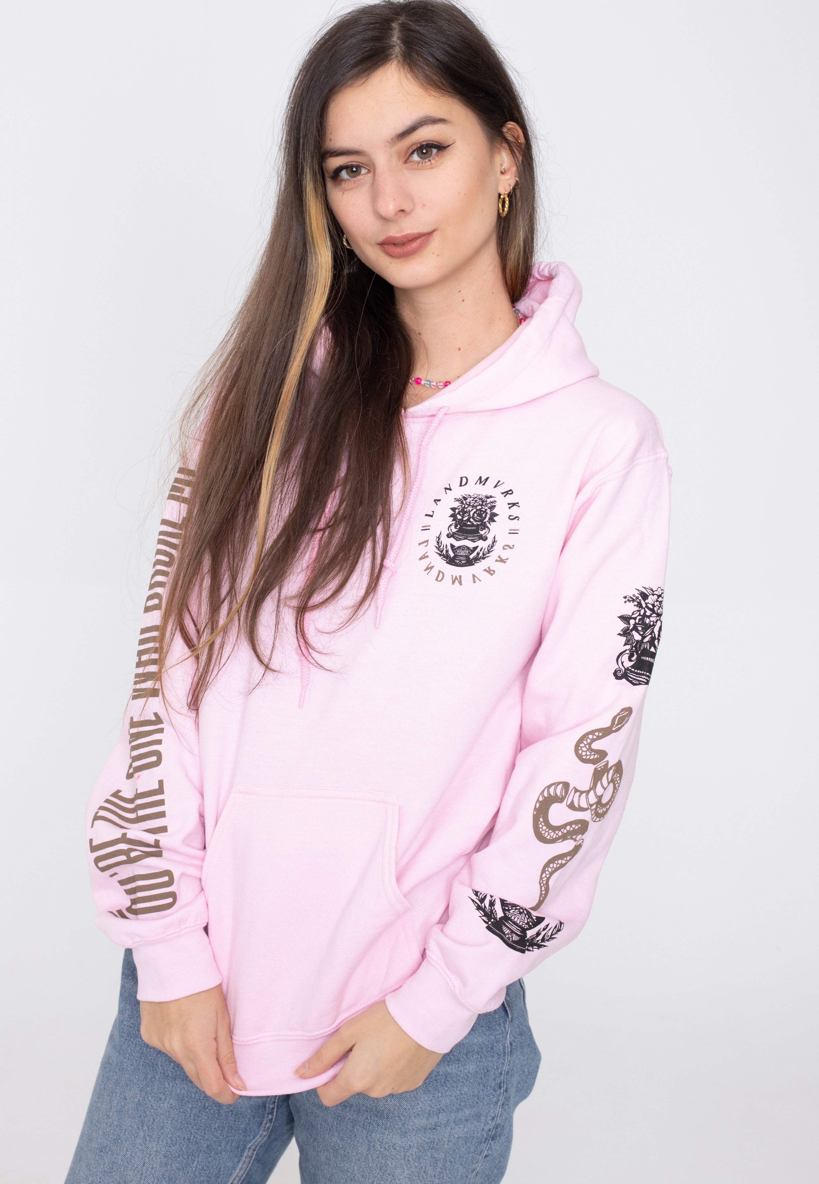 Landmvrks - Broke Me Light Pink - Hoodie | Women-Image