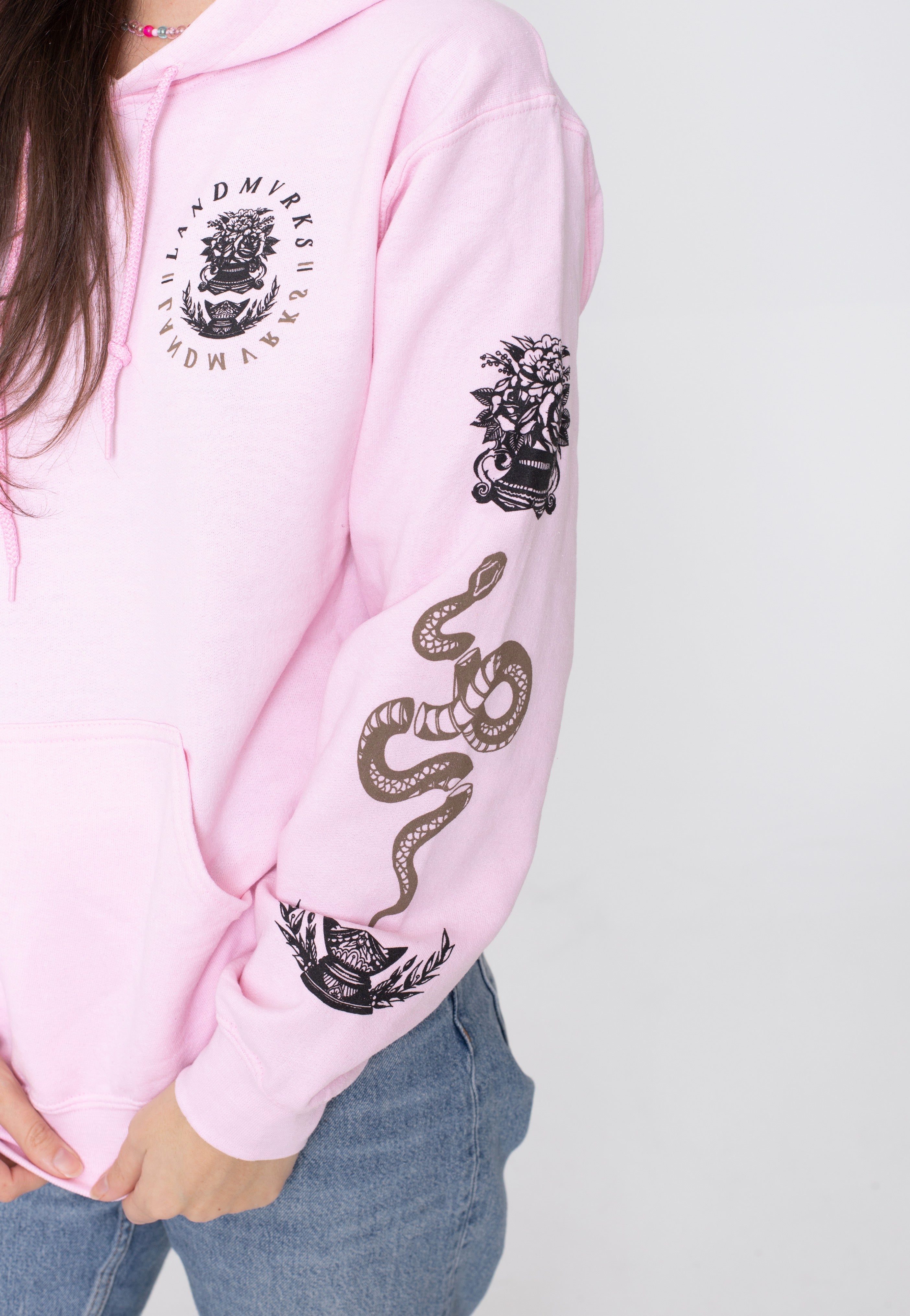 Landmvrks - Broke Me Light Pink - Hoodie | Women-Image