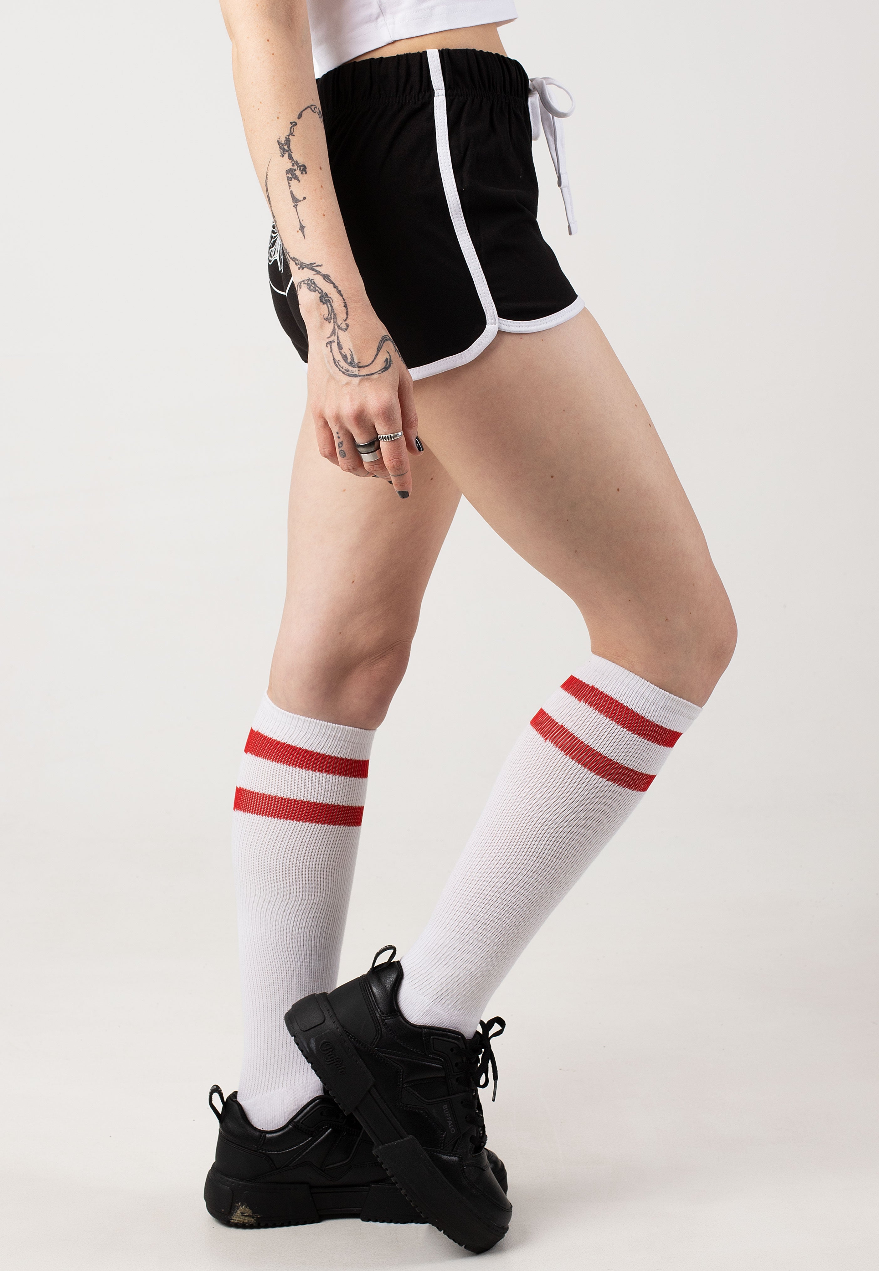 Landmvrks - Cicada Black/White - Hotpants | Women-Image