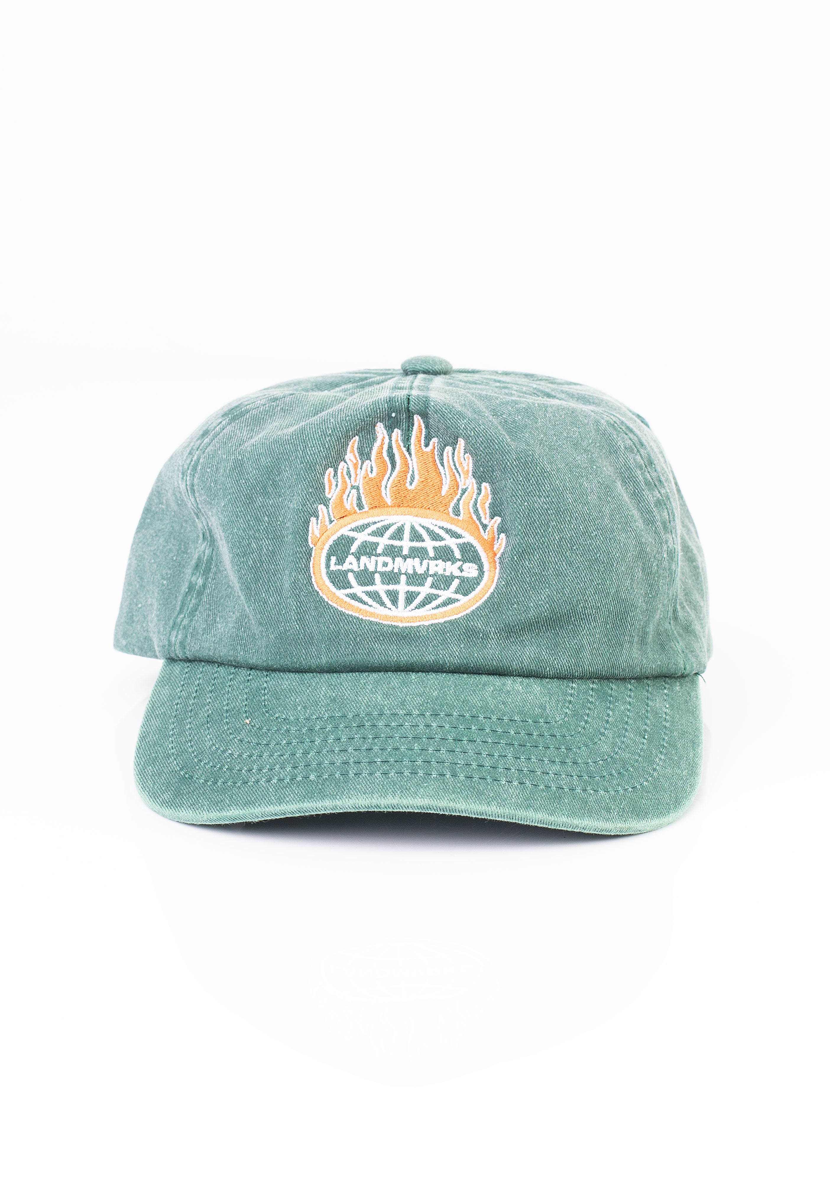 Landmvrks - Flames Vintage Bottle Green - Cap | Men-Image