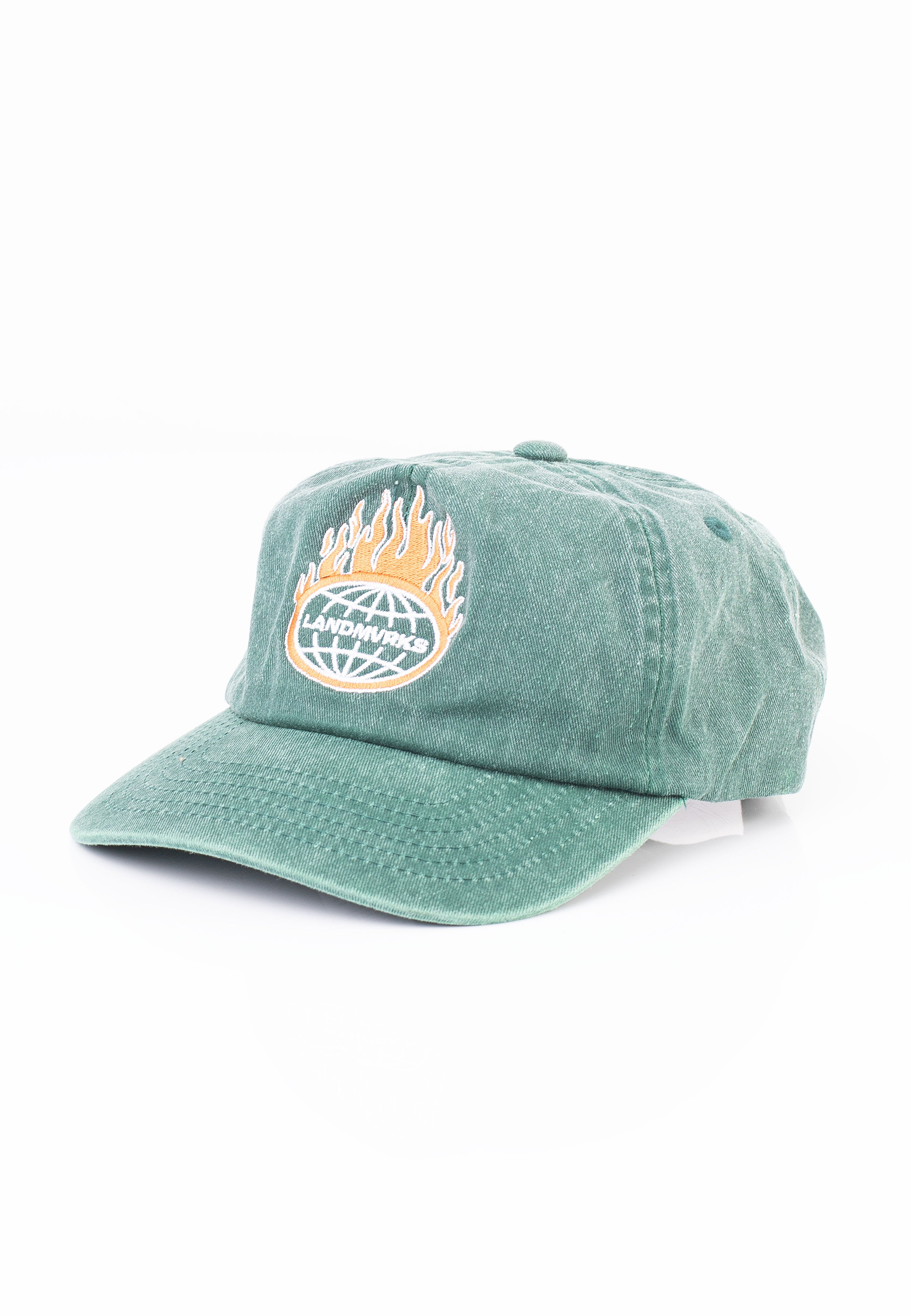 Landmvrks - Flames Vintage Bottle Green - Cap | Men-Image