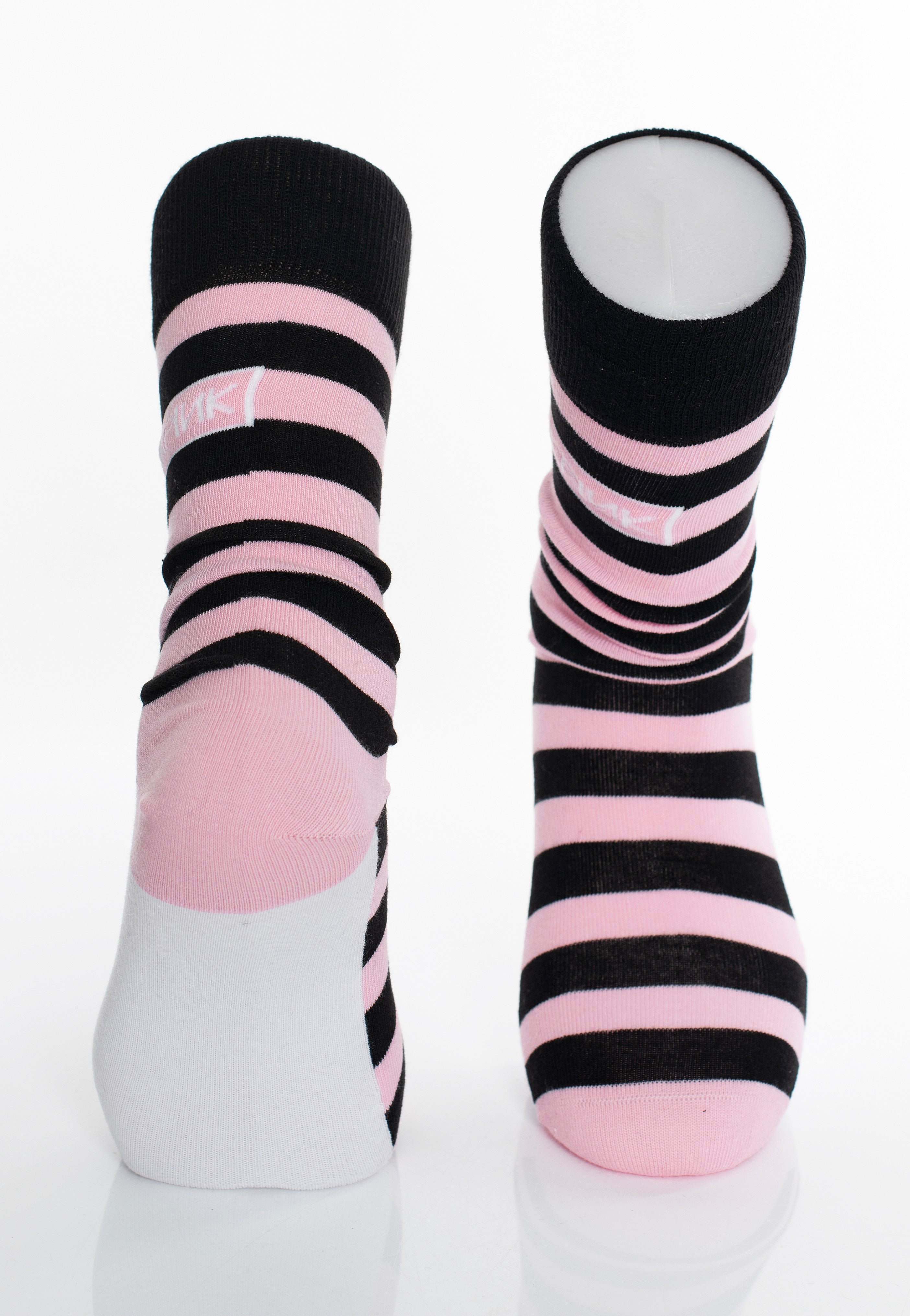 Blackpink - Black Stripes & Logo - Socks | Neutral-Image