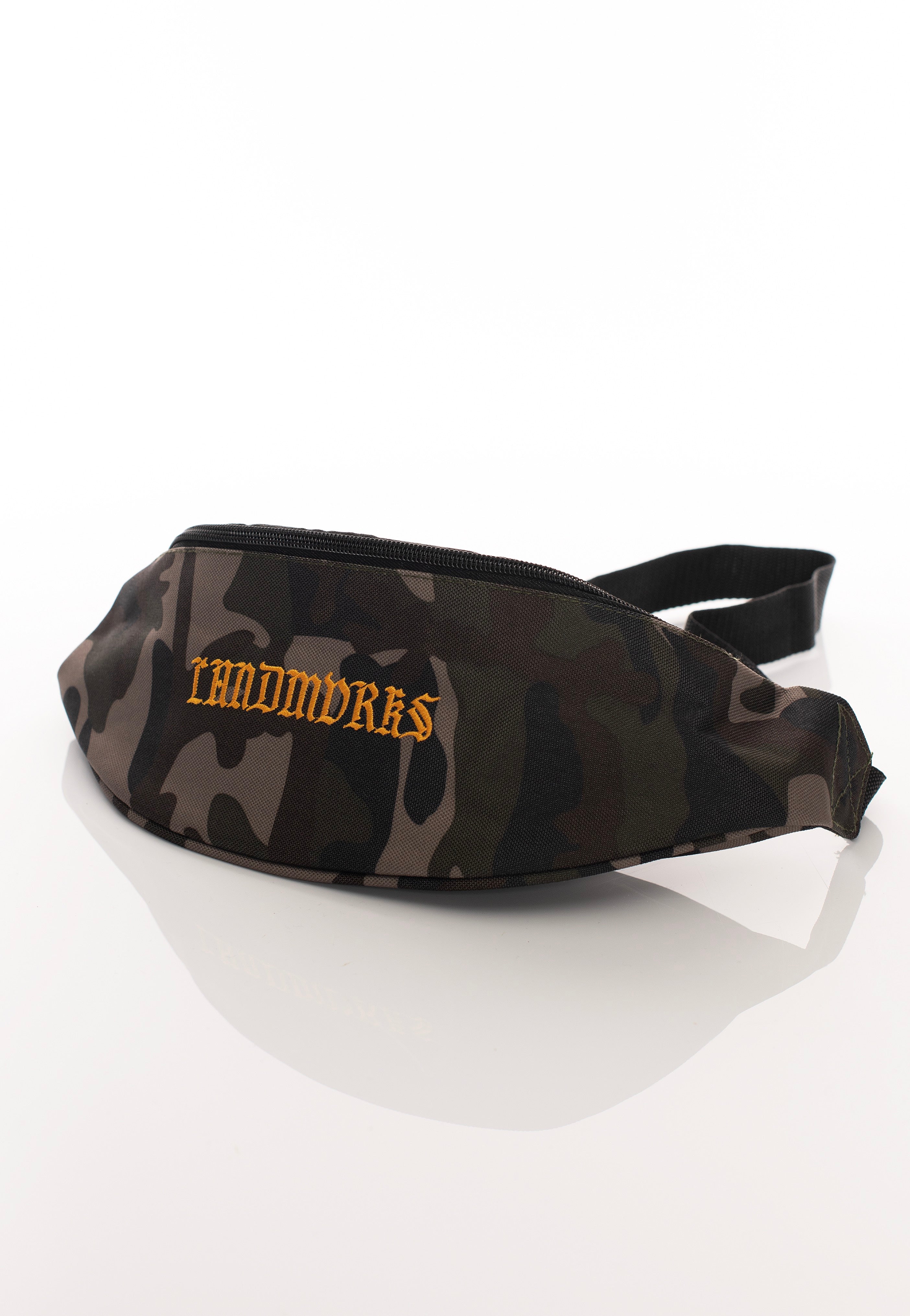 Landmvrks - Old Font Logo Camo - Hip Bag | Neutral-Image