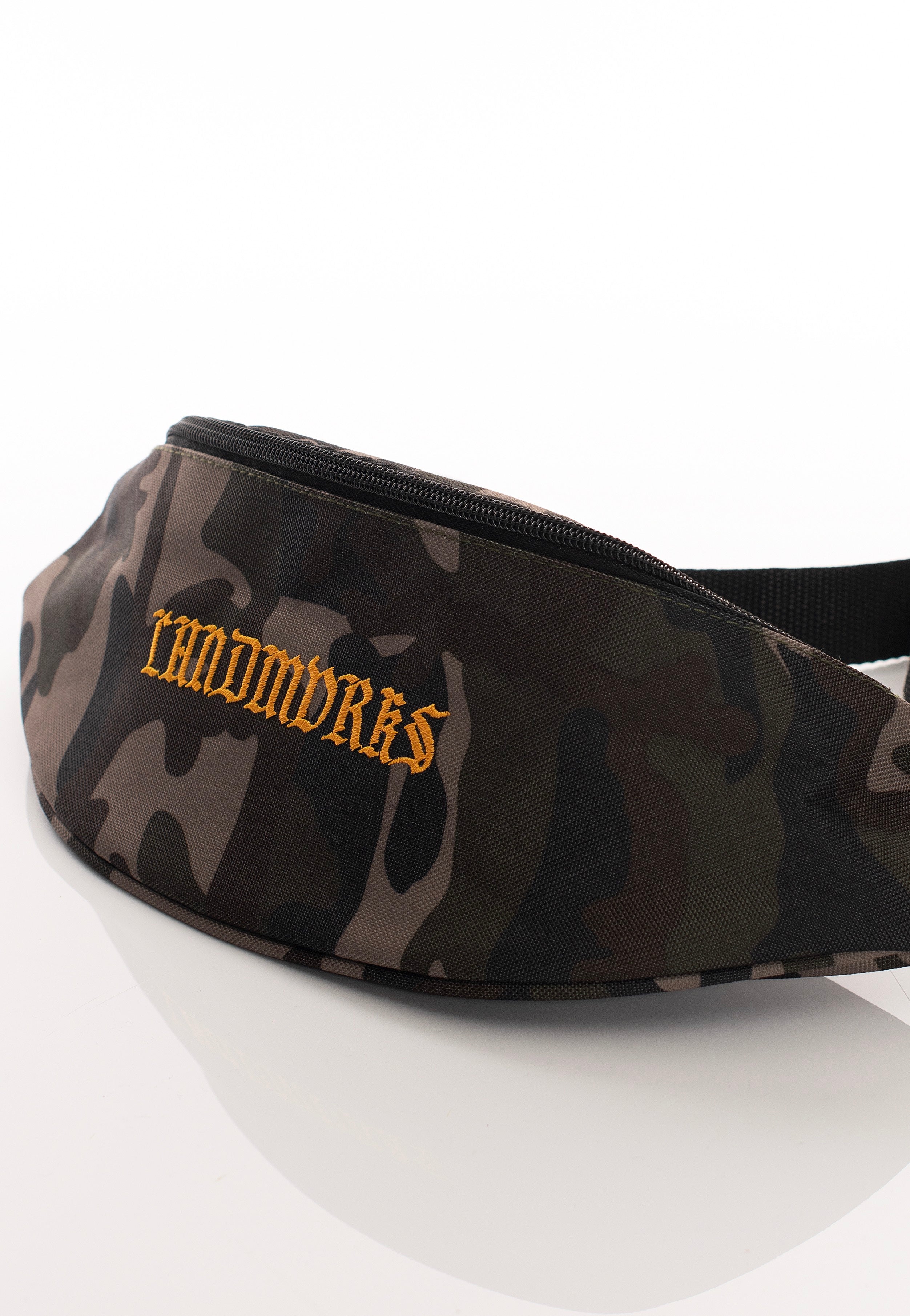 Landmvrks - Old Font Logo Camo - Hip Bag | Neutral-Image