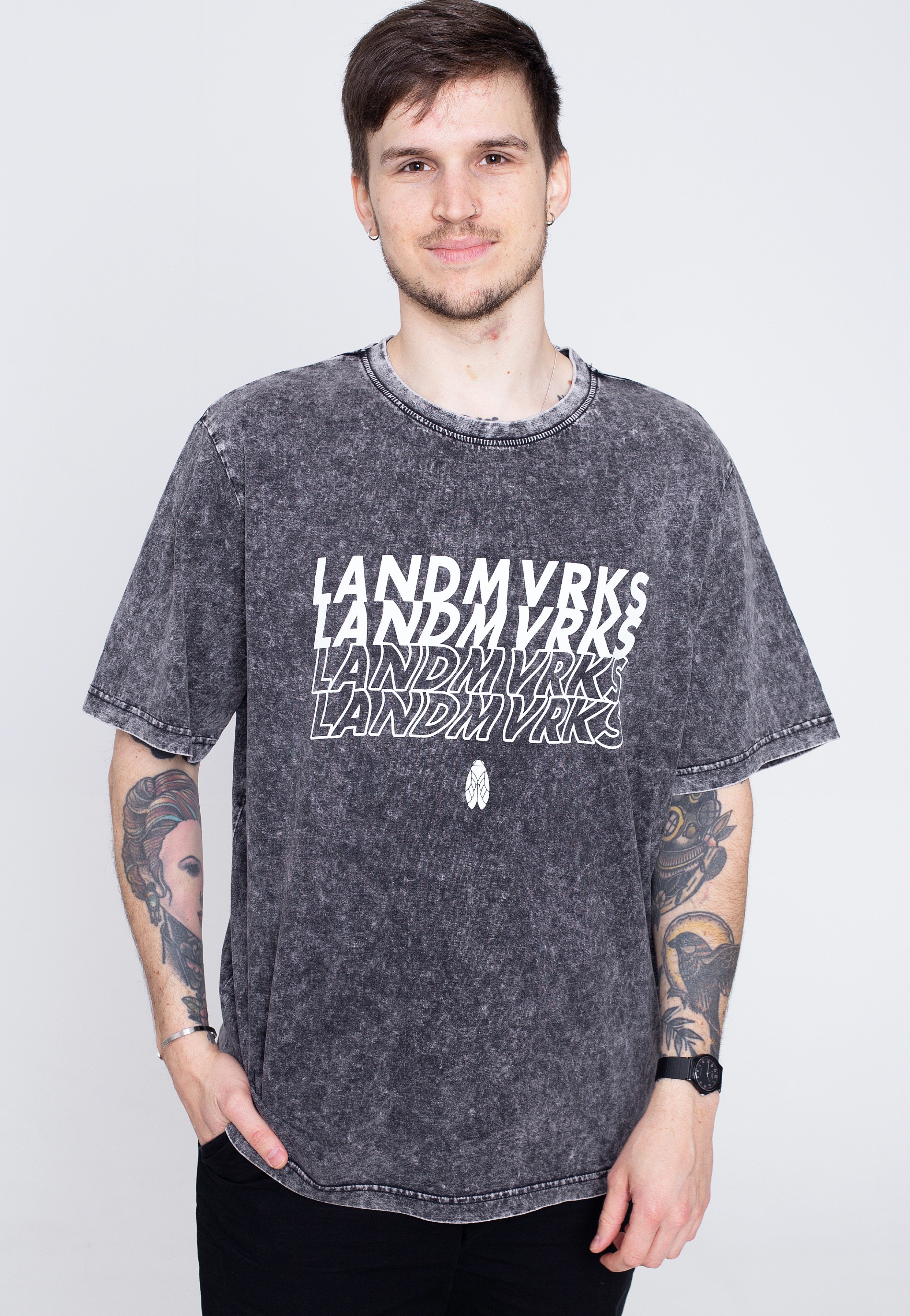 Landmvrks - Stacked Acid Washed - T-Shirt | Men-Image