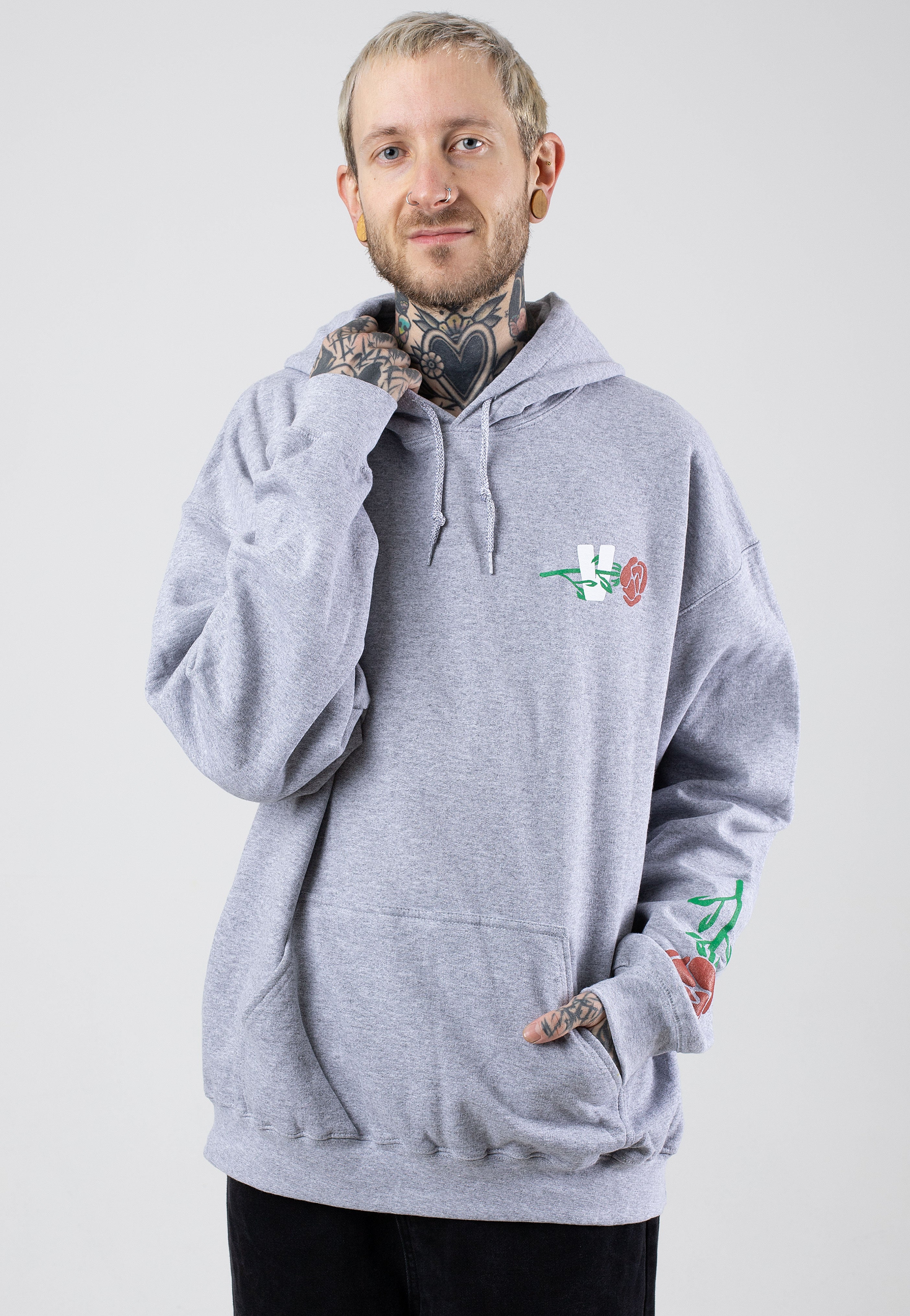 Landmvrks - V Rose Sportsgrey - Hoodie | Men-Image