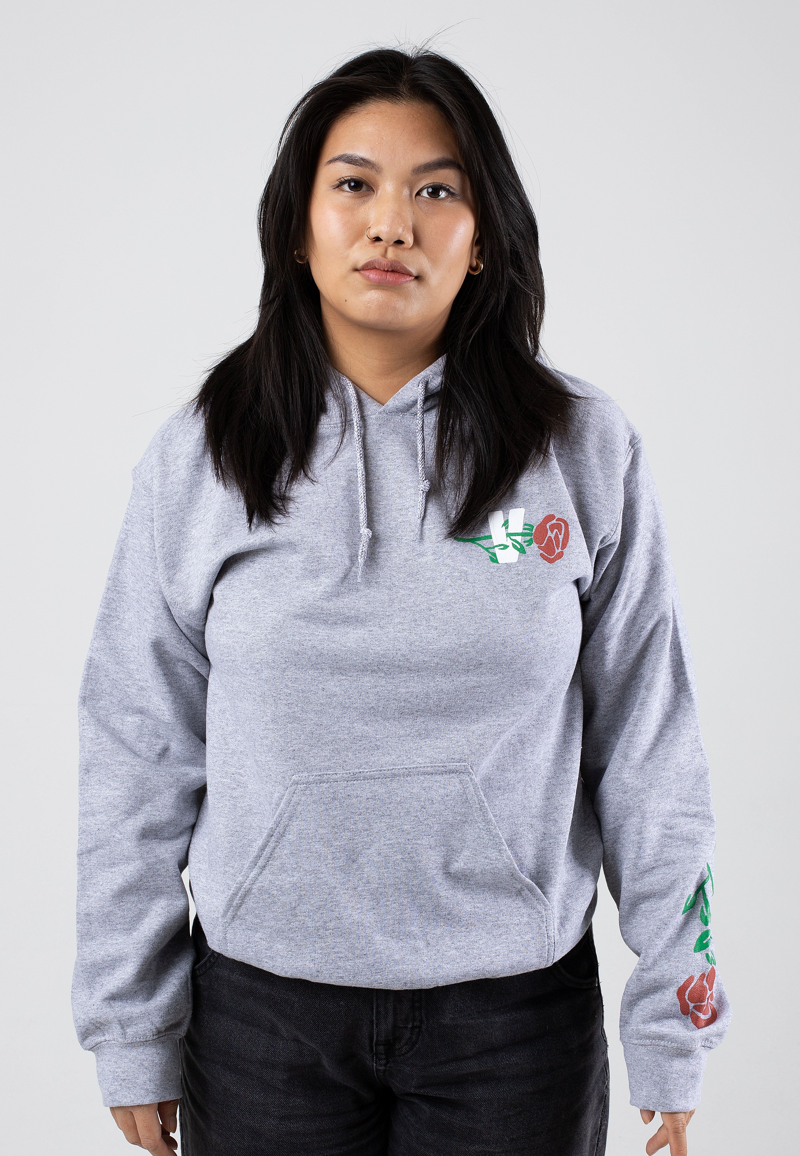 Landmvrks - V Rose Sportsgrey - Hoodie | Women-Image