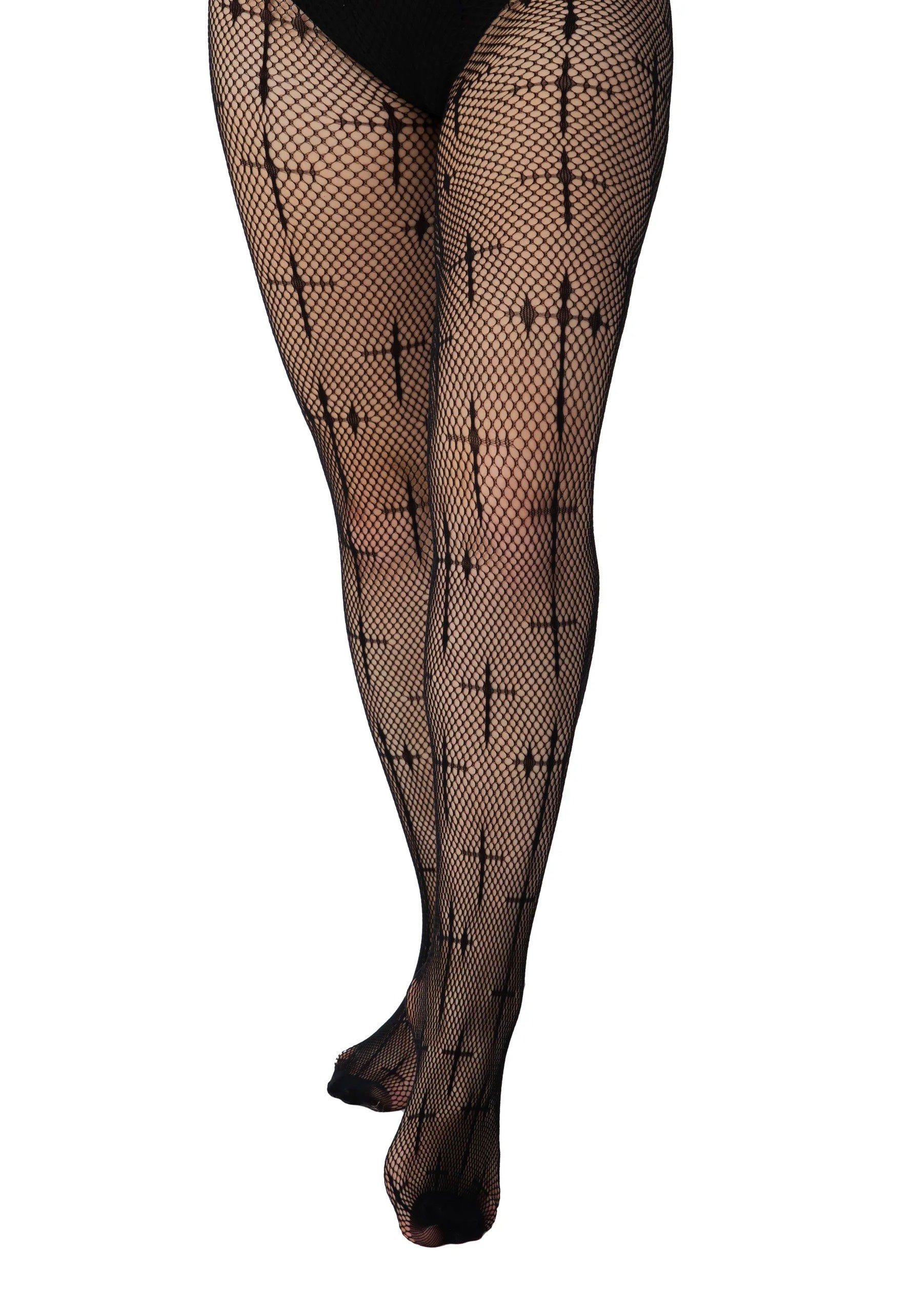 Pamela Mann - Latin Cross Net Black - Tights | Women-Image